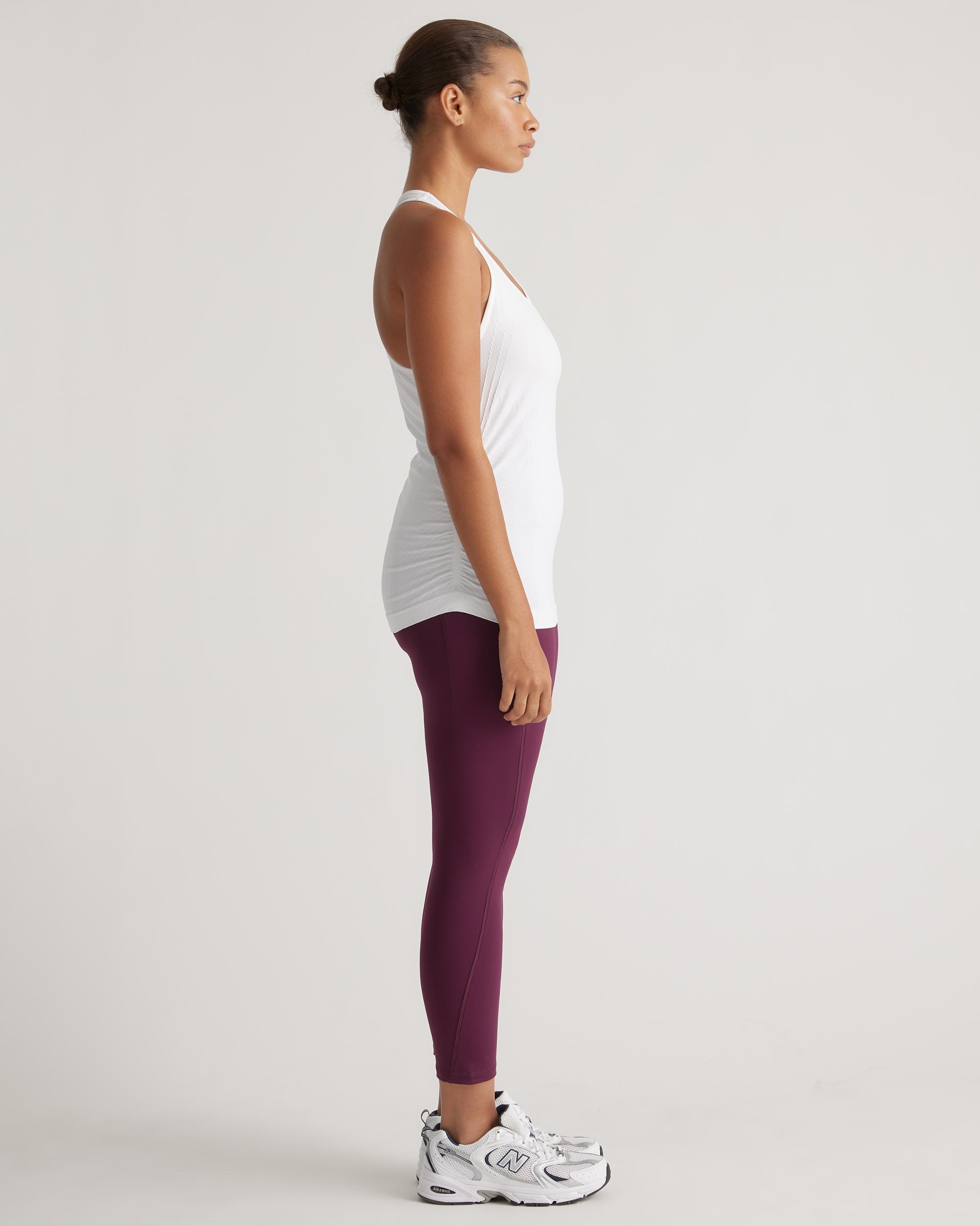 Quince | Women's Seamless Ruched Racerback Tank Top Nylon Product Image