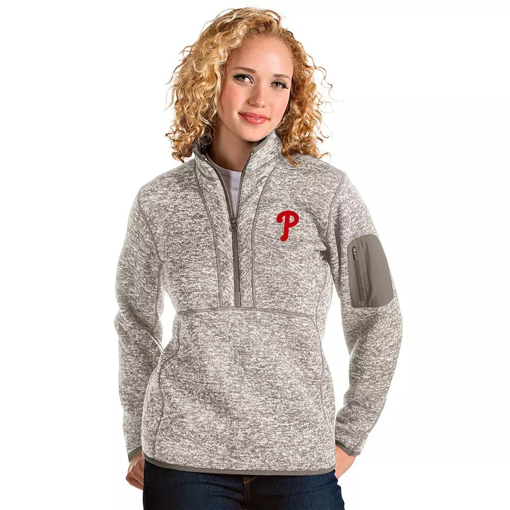 Women's Antigua West Virginia Mountaineers Fortune Half-Zip Pullover,  Product Image