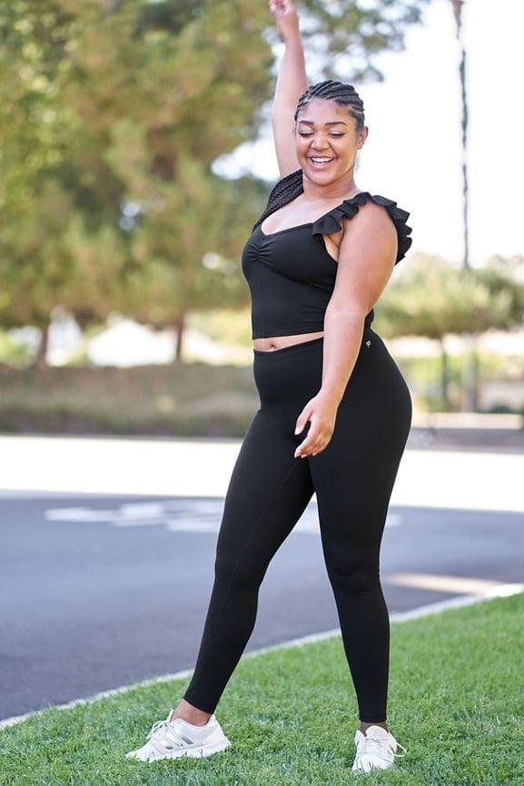 High-Waisted Ultra Luxe Ruffle Legging Product Image