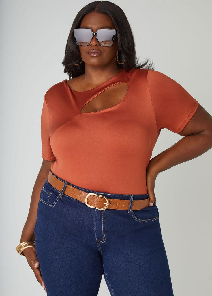 Cutout Stretch Knit Top Product Image