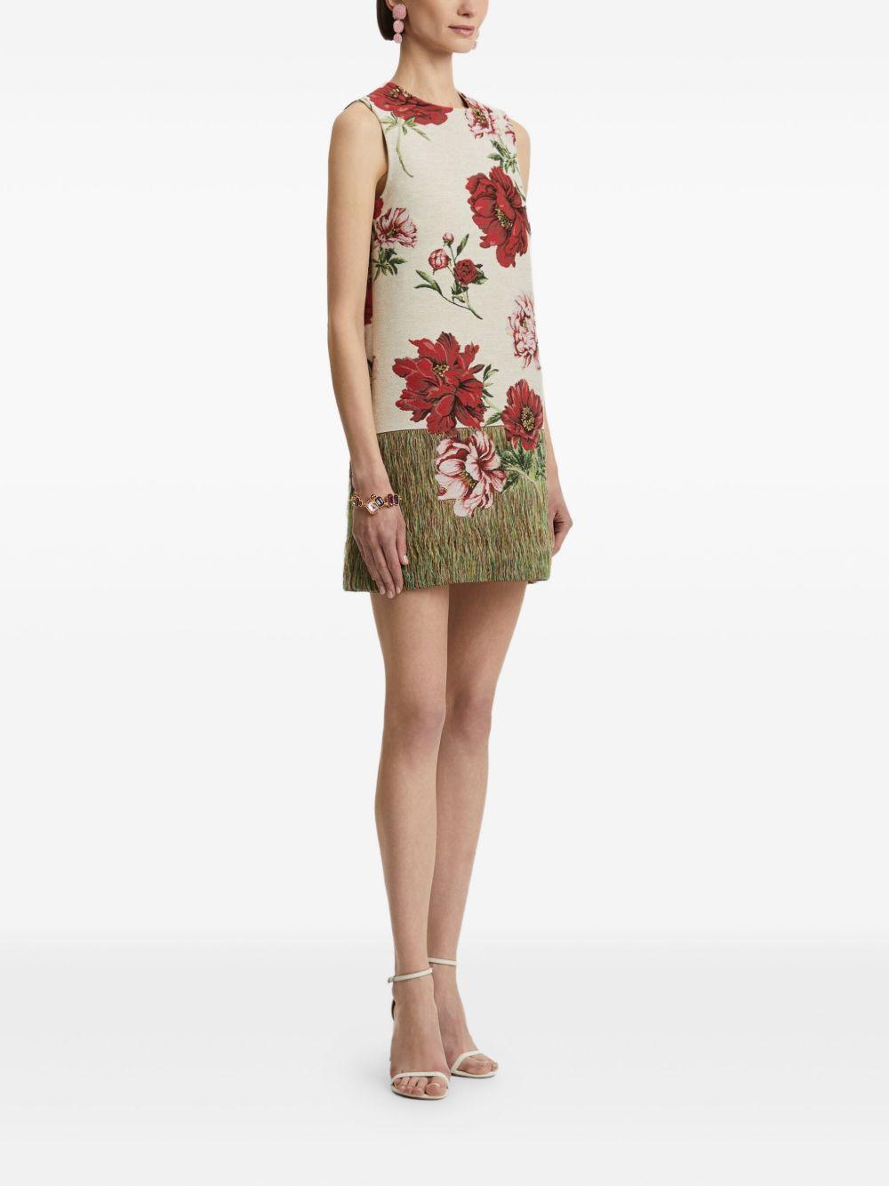 peony floral shift mini dress Product Image
