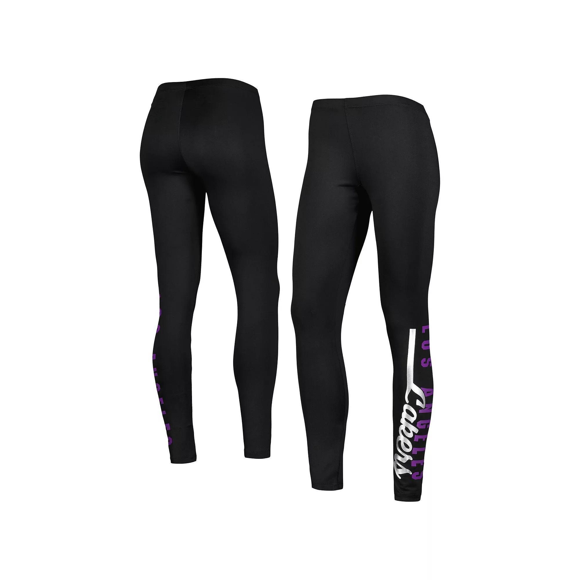 Women's G-III 4Her by Carl Banks Black Los Angeles Lakers Jump Shot Leggings, Size: Small Product Image