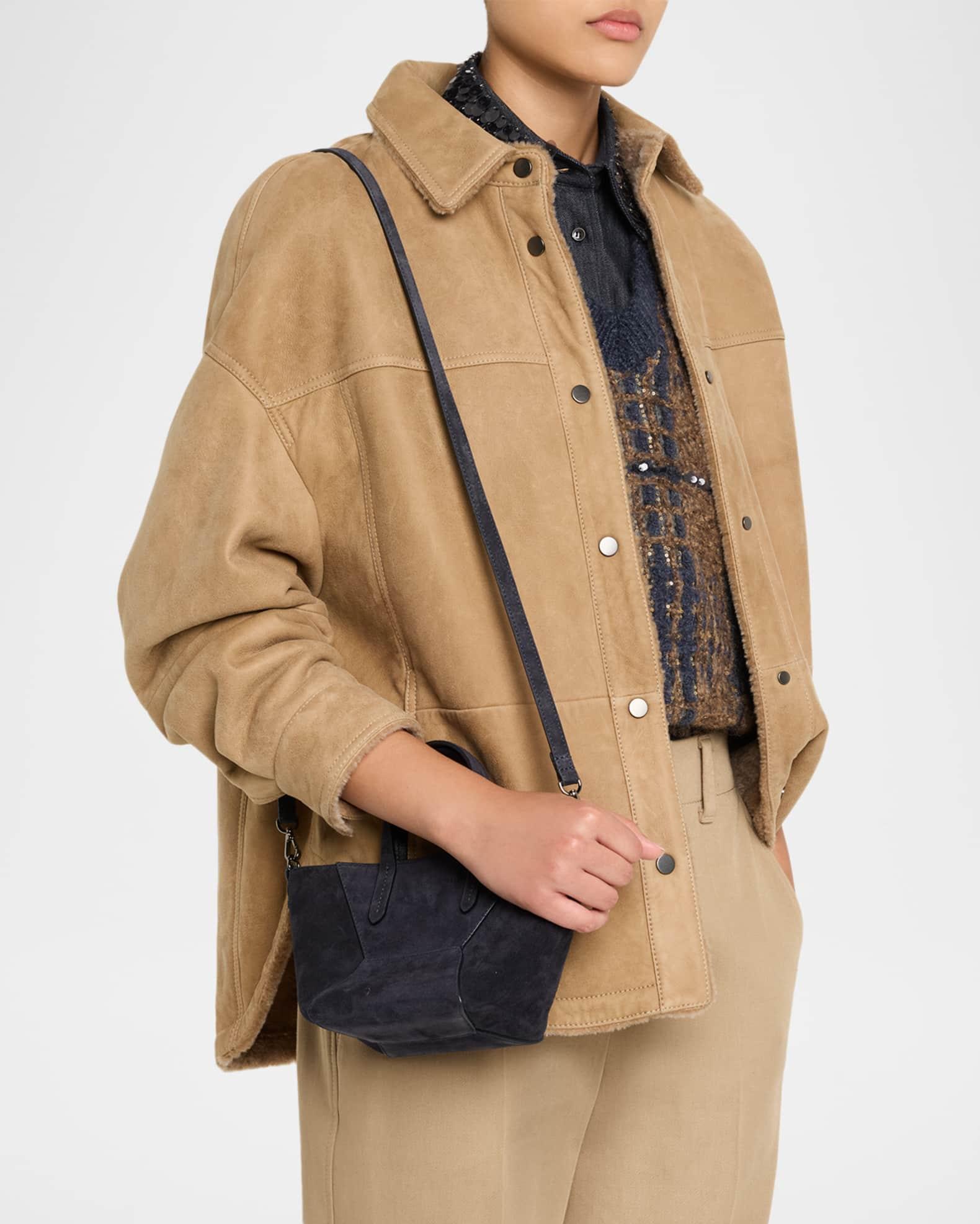 Duo Mini Suede Shopper Tote Bag  Product Image