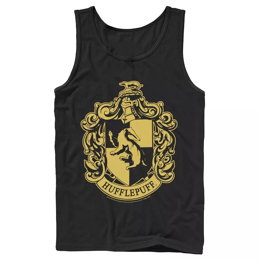 Men's Harry Potter Hufflepuff Simple House Crest Tank Top,  Product Image