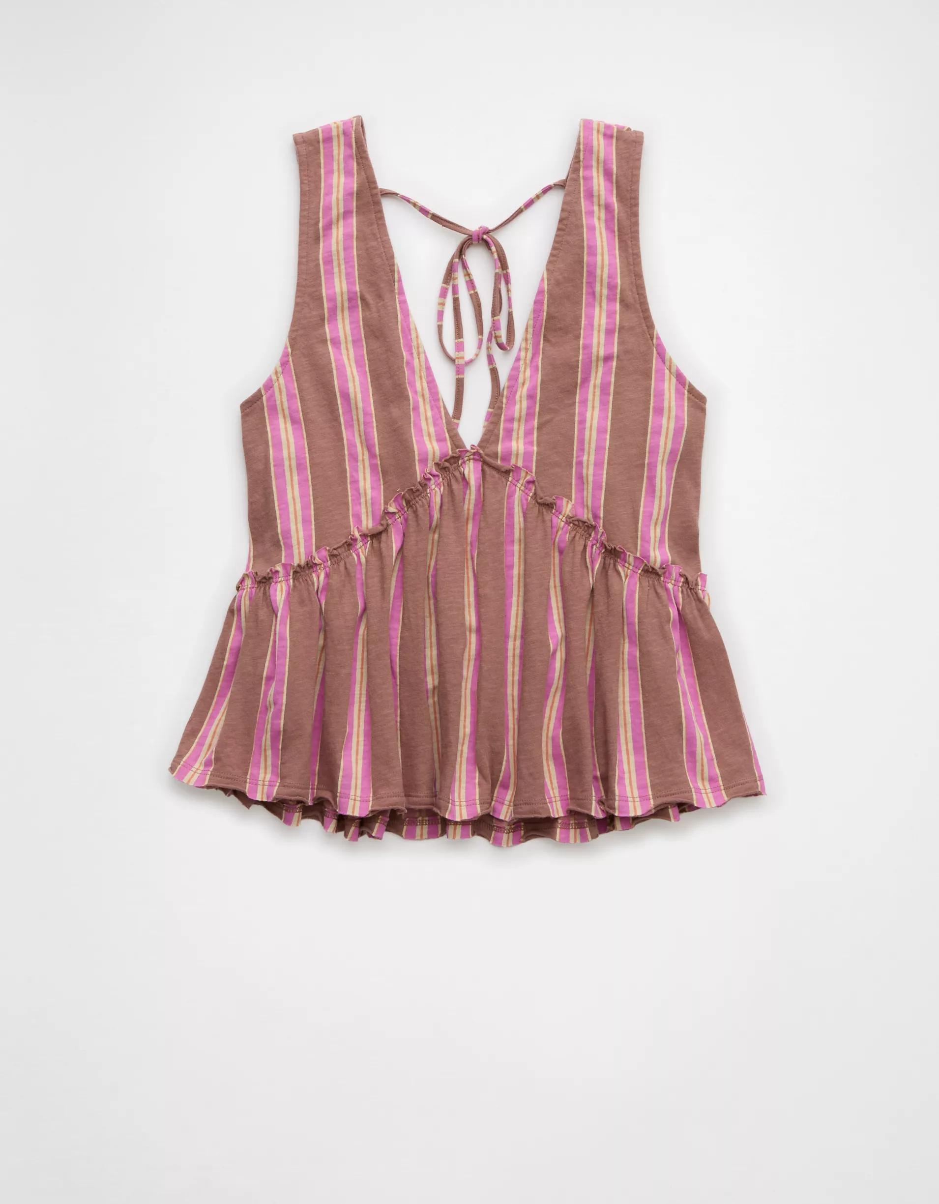 AE Sunchaser Knit V-Neck Swing Tank Top Product Image