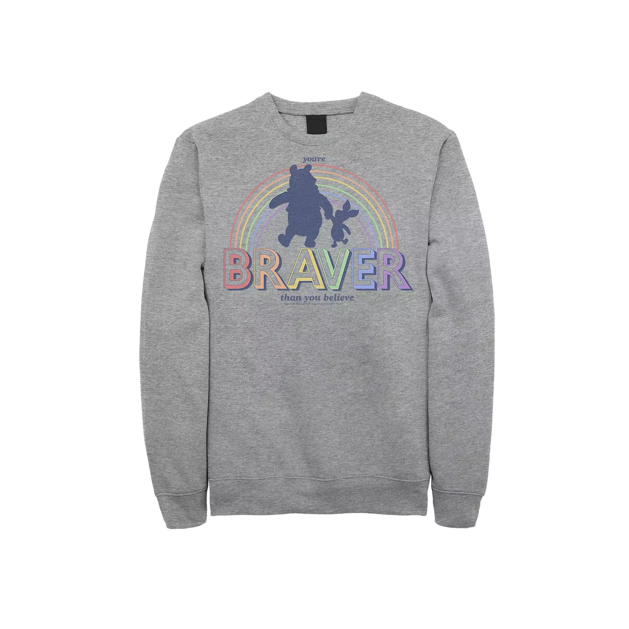 Men's DC Comics Batman Large Block Text Logo Sweatshirt, Athletic Grey Product Image