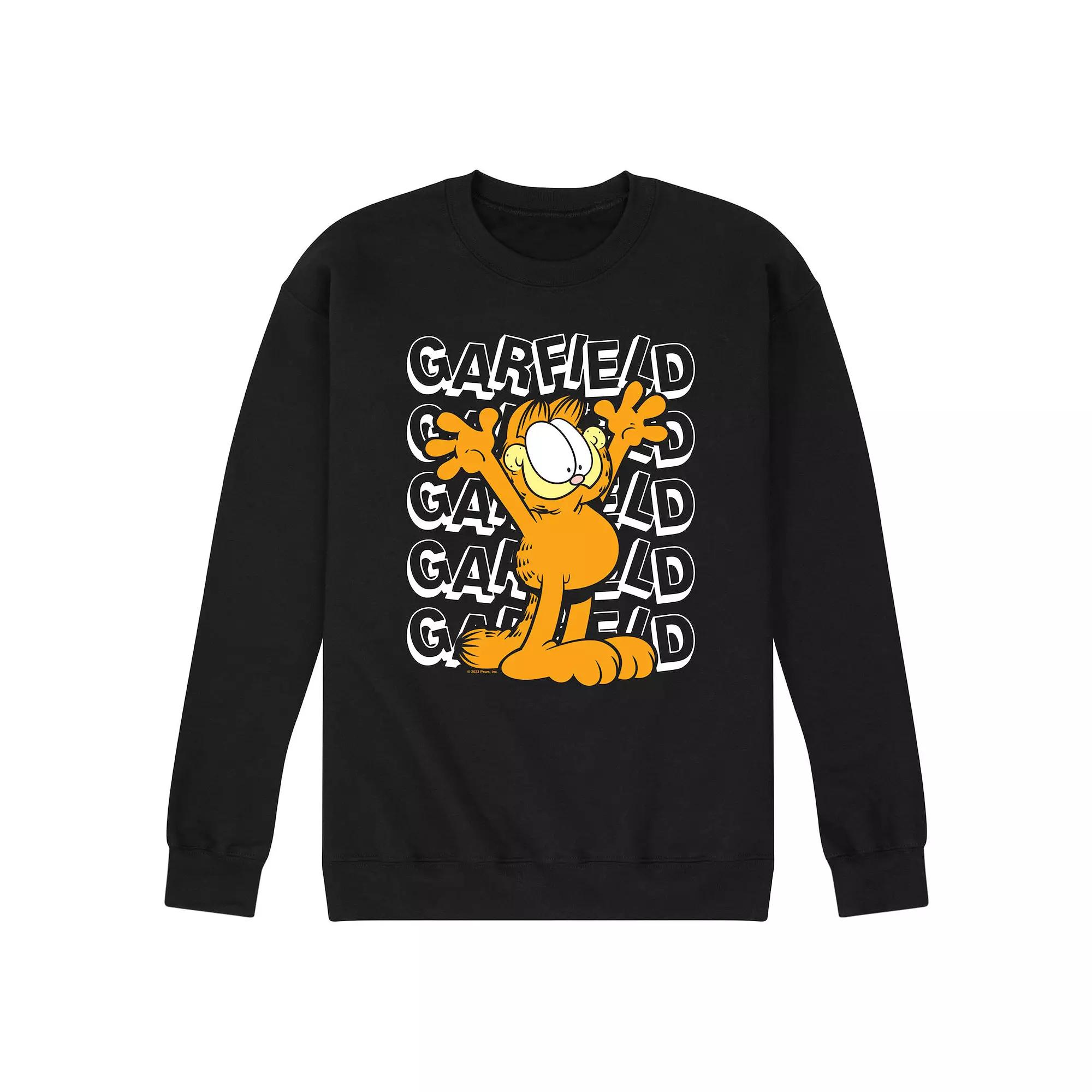 Men's Garfield Repeated Fleece Sweatshirt,  Product Image