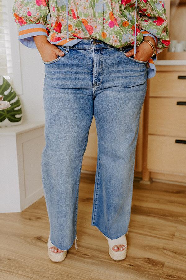RISEN Alani Midrise Wide Leg Jean Curves Product Image