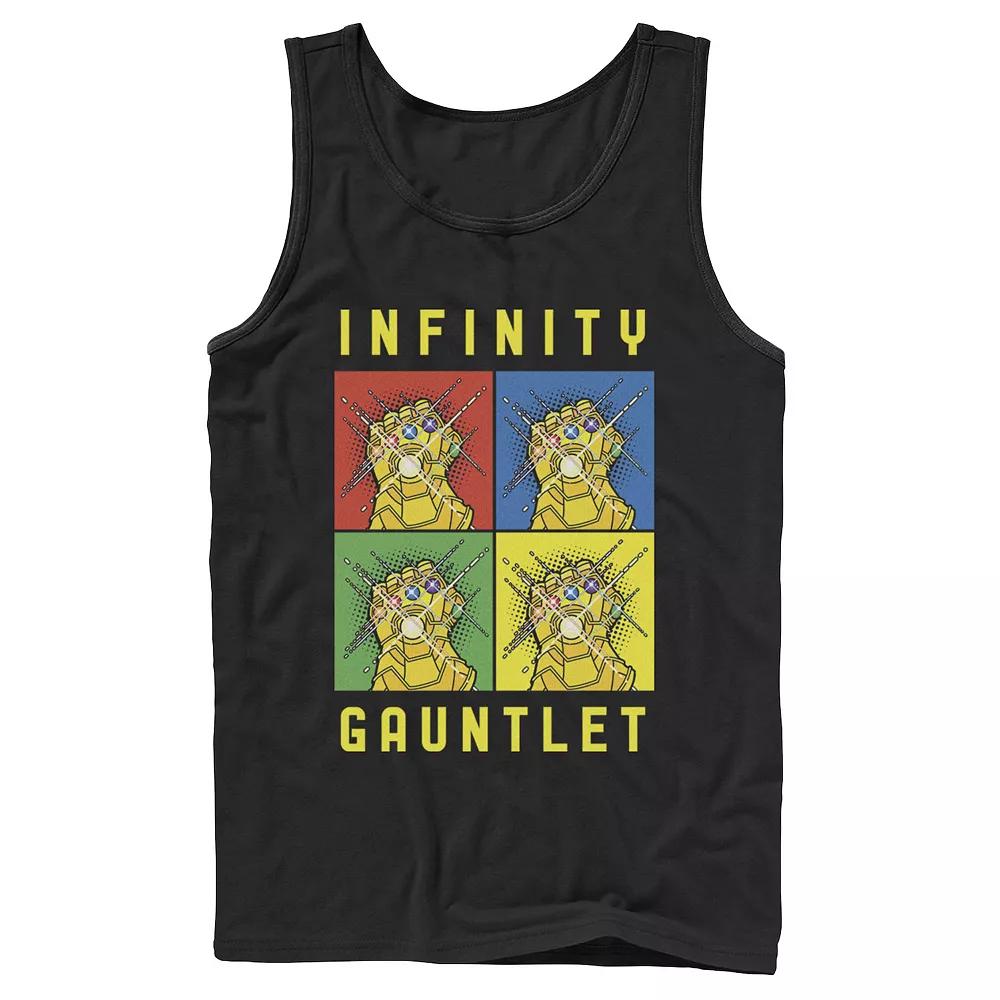 Men's Marvel Avengers Infinity Gauntlet Pop Art Box Up Tank Top, Boy's,  Product Image