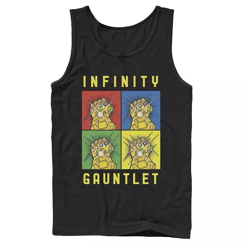 Men's Marvel Avengers Infinity Gauntlet Pop Art Box Up Tank Top, Boy's,  Product Image