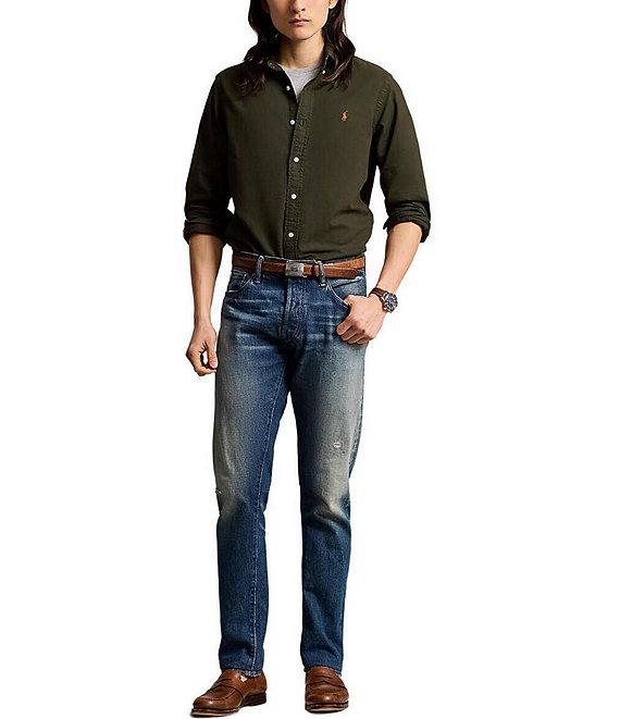 Polo Ralph Lauren Garment-Dye Oxford Classic Fit Long Sleeve Woven Shirt Product Image