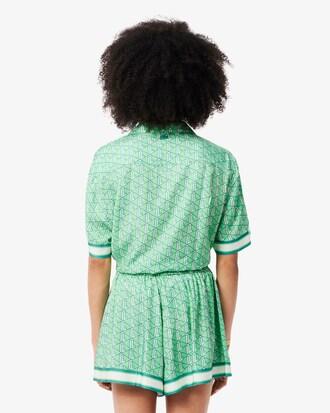 Oversized Monogram Print Shirt Product Image