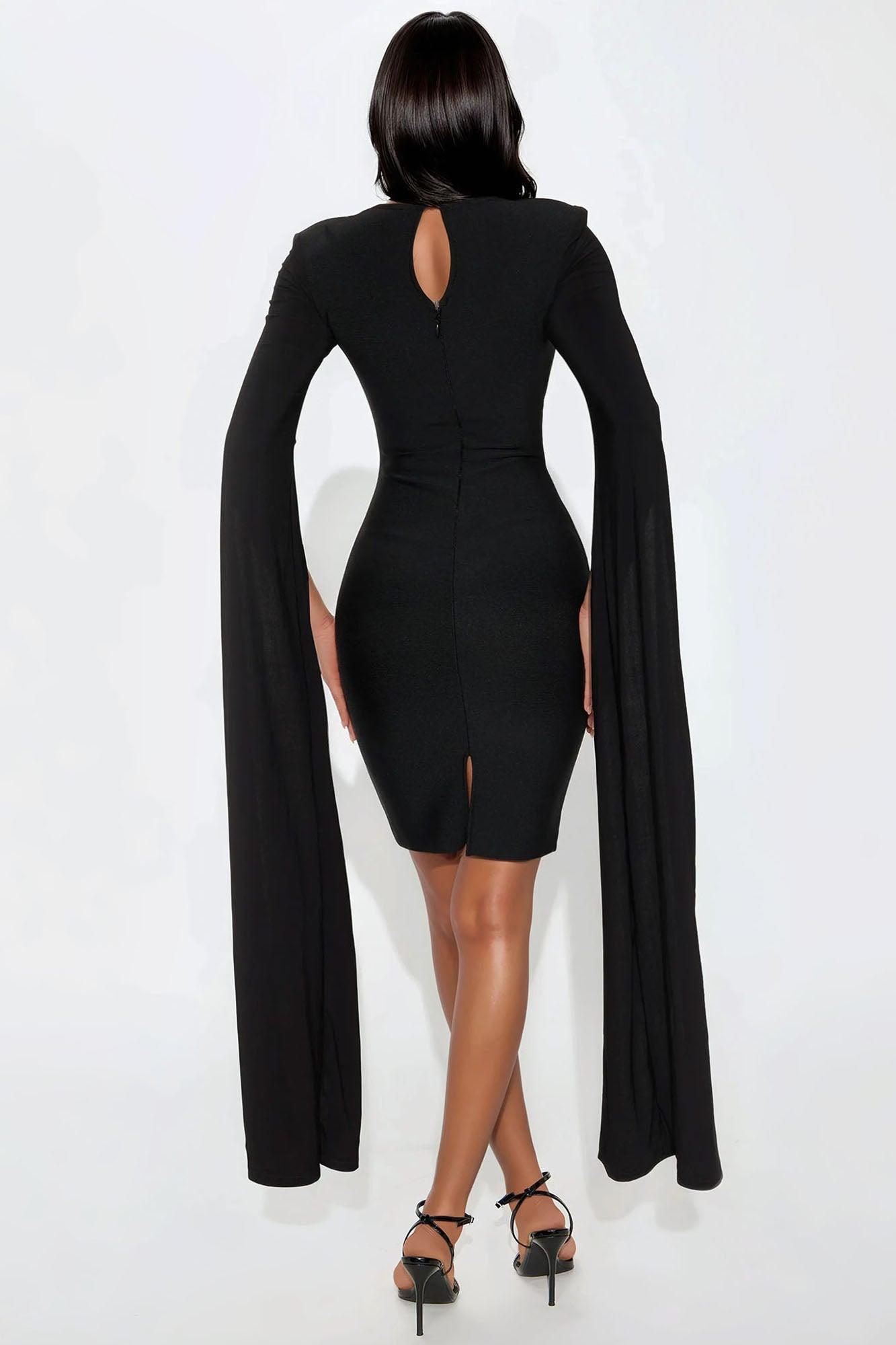 Mindset Is Everything Bandage Midi Dress - Black Female Product Image