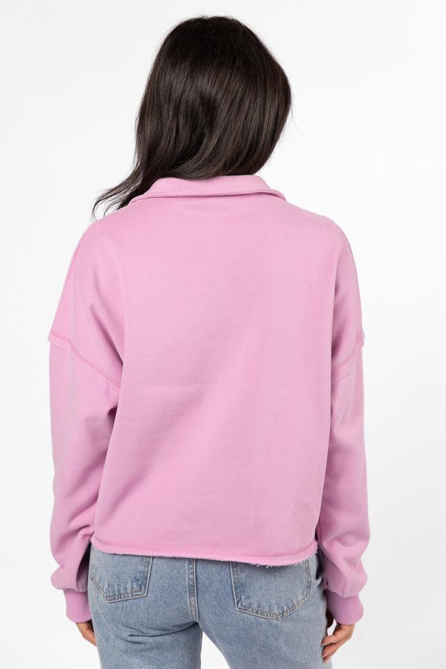 Chill Factor Purple Quarter Zip Pullover Sweatshirt FINAL SALE Product Image