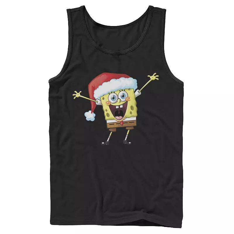 Men's Spongebob Squarepants One Happy Sponge Holiday Tank Top,  Product Image