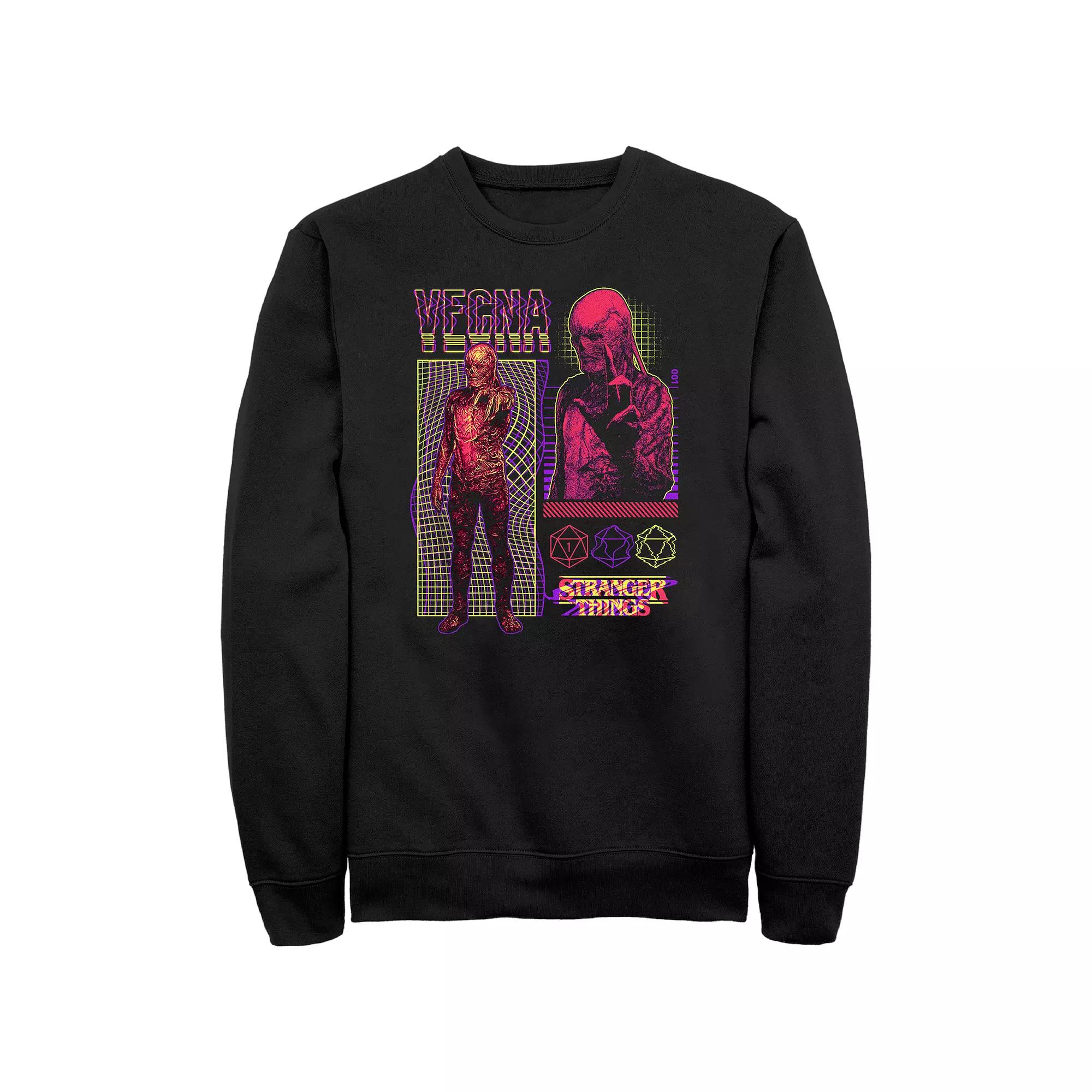 Men's Stranger Things Vecna Infographic Graphic Fleece,  Product Image