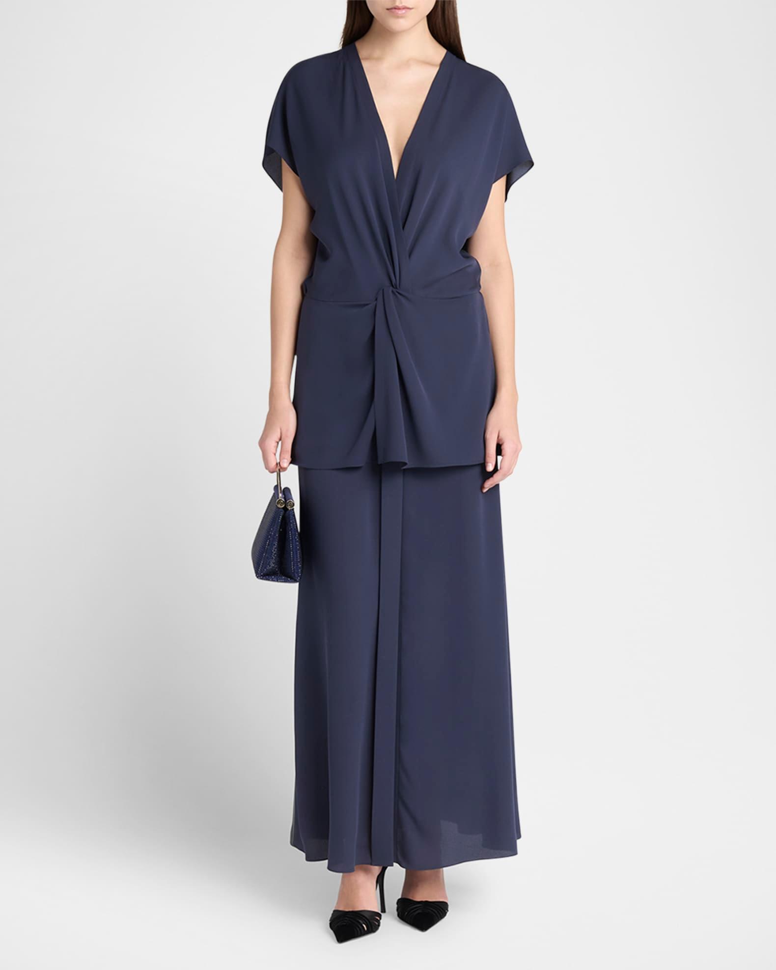 Tiered Soft Silk Gown Product Image