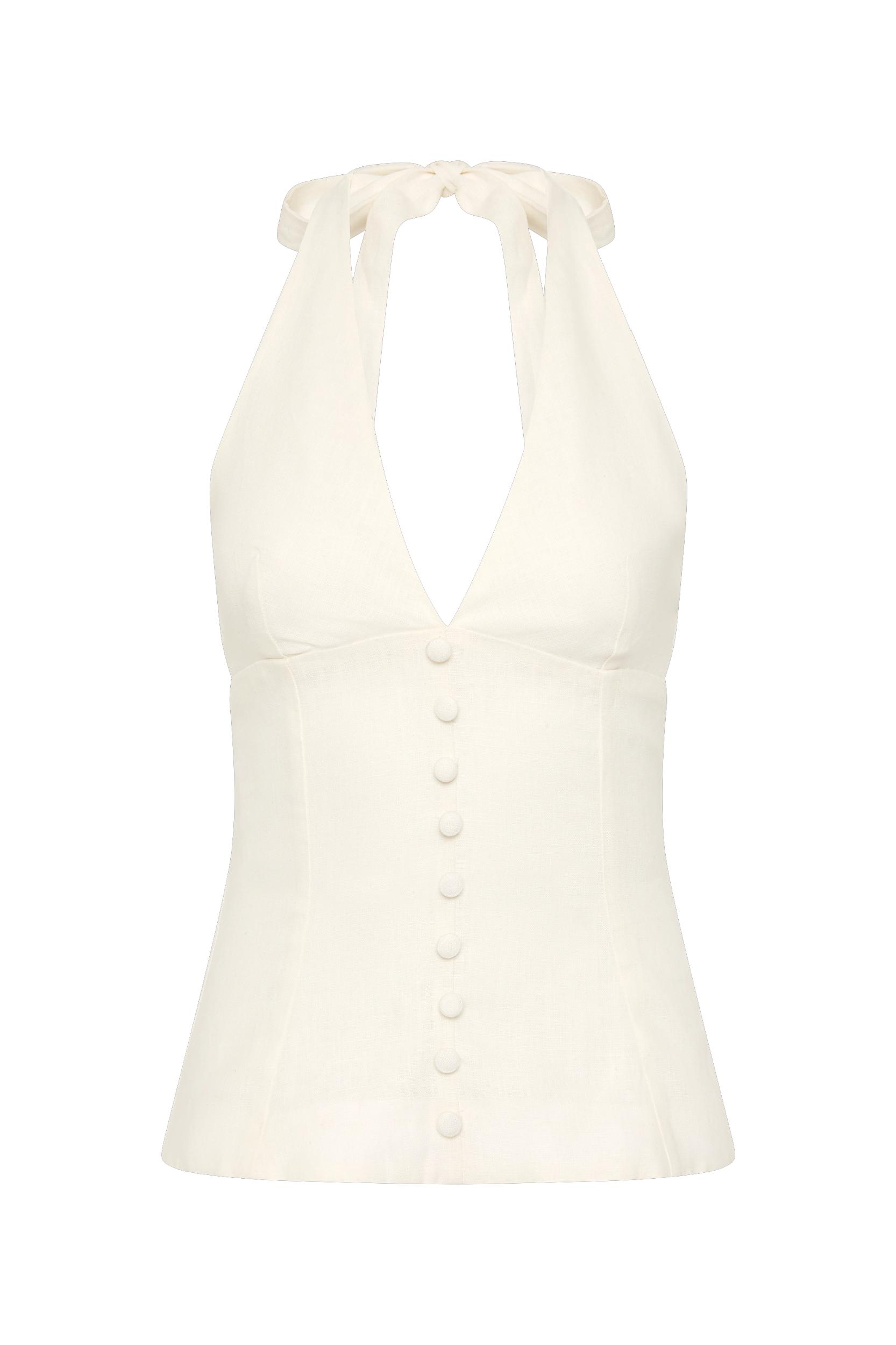 Claudine Pant White - Final Sale Product Image