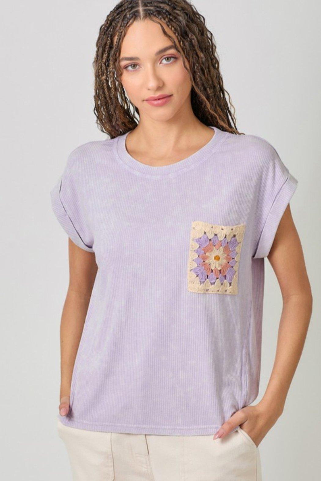 Crochet Pocket Shirt Product Image