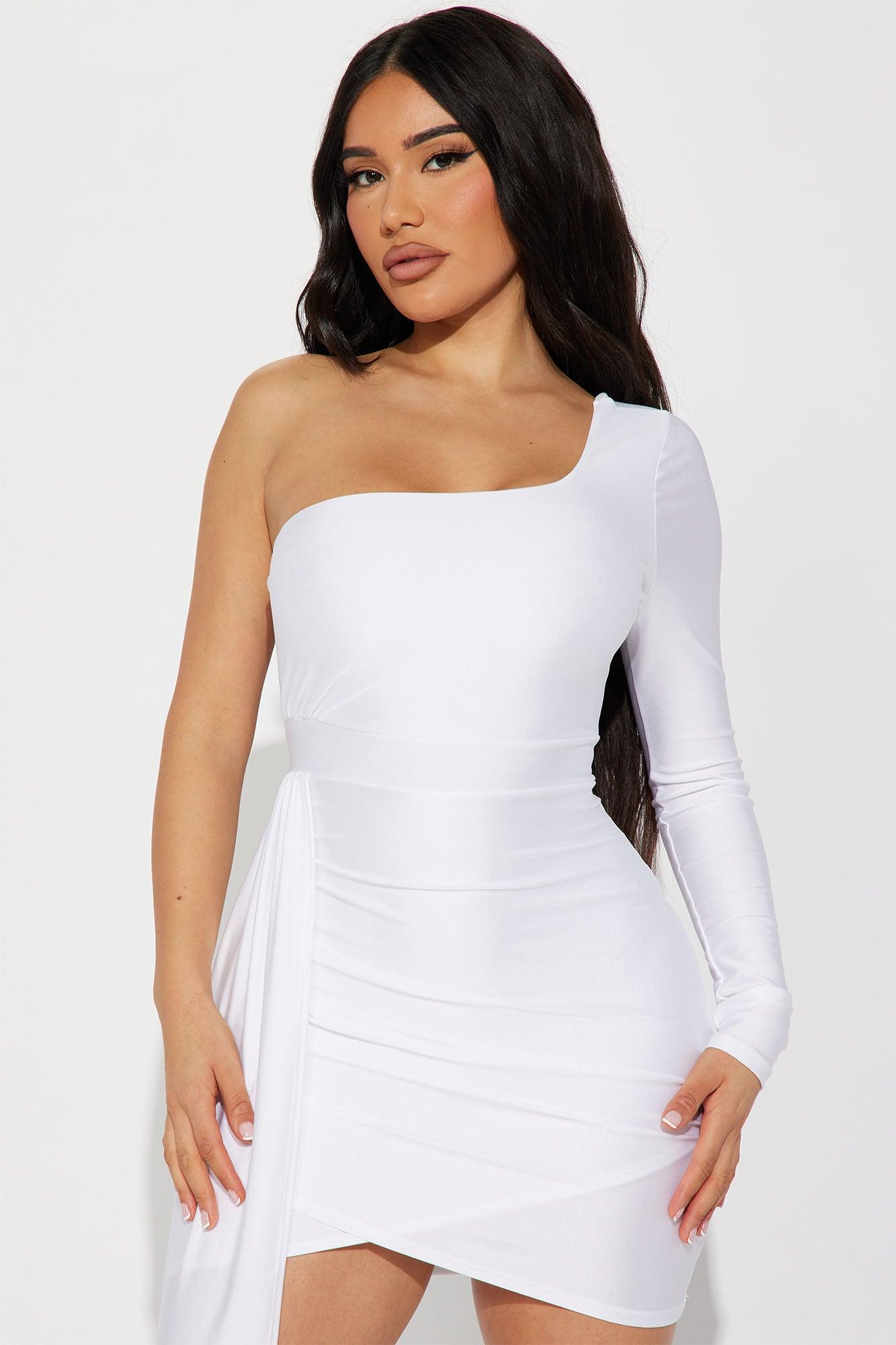 Waiting For Ur Love Mini Dress - White Product Image