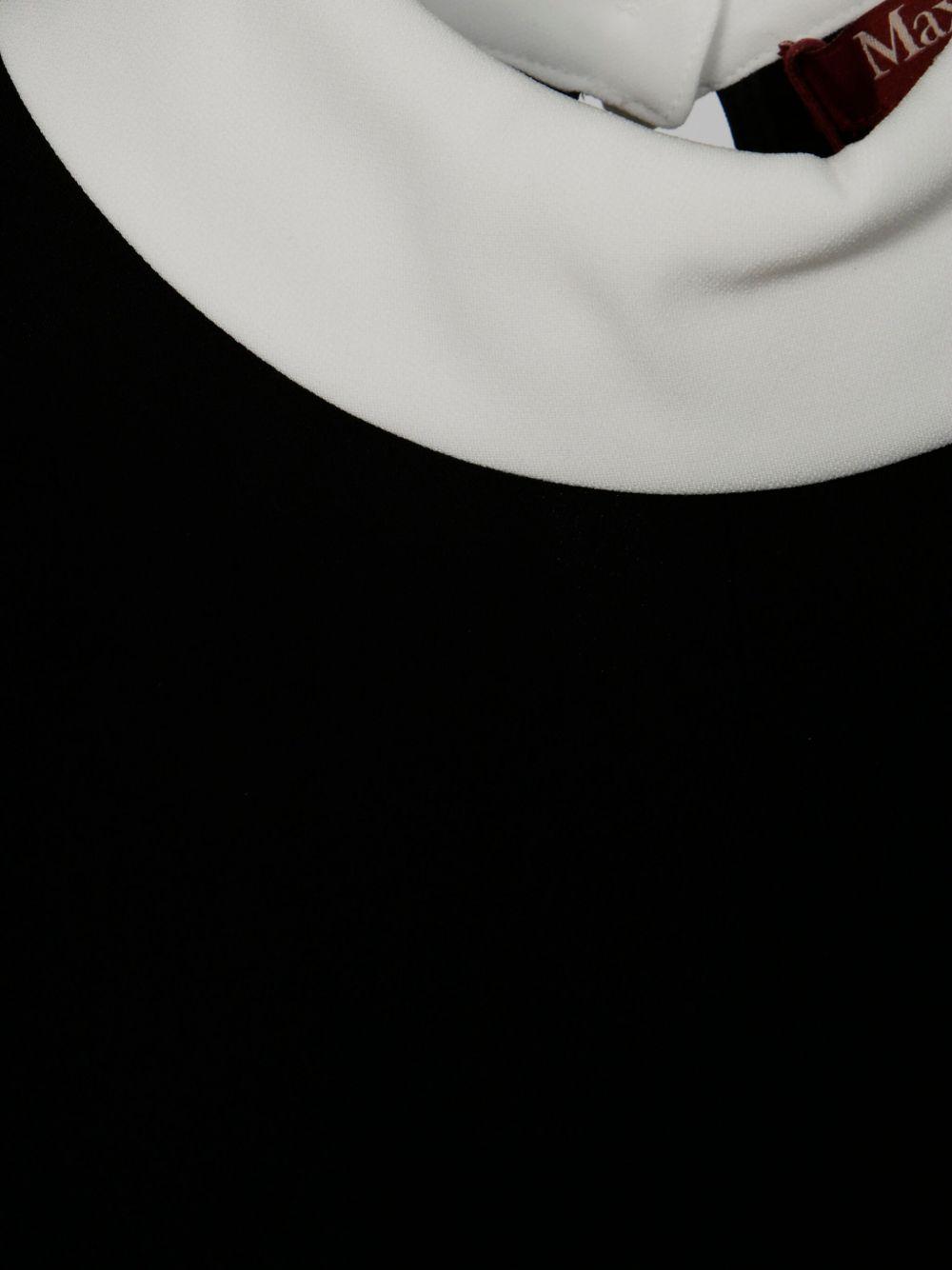 collar-detail short-sleeve midi dress Product Image