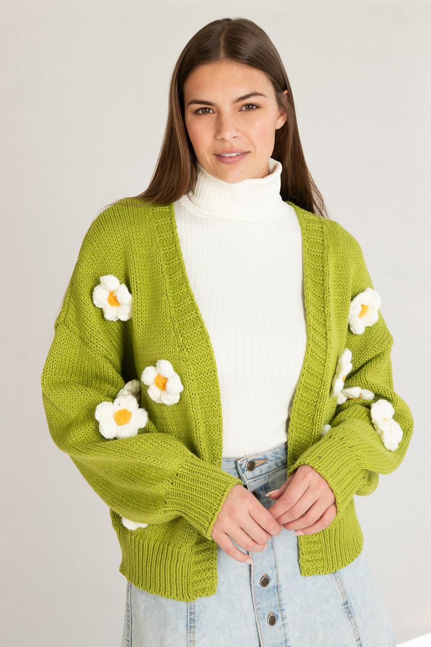 3D Applique Cardigan Product Image