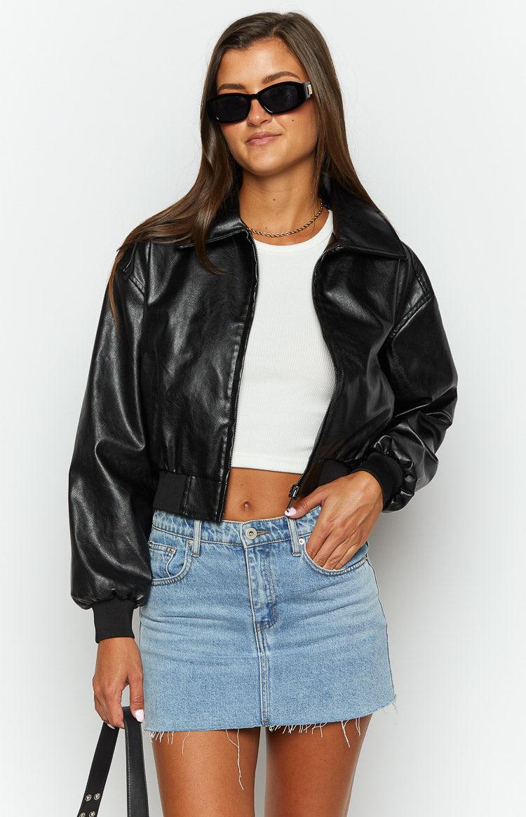 Abbi Black Cropped Jacket Girls Product Image