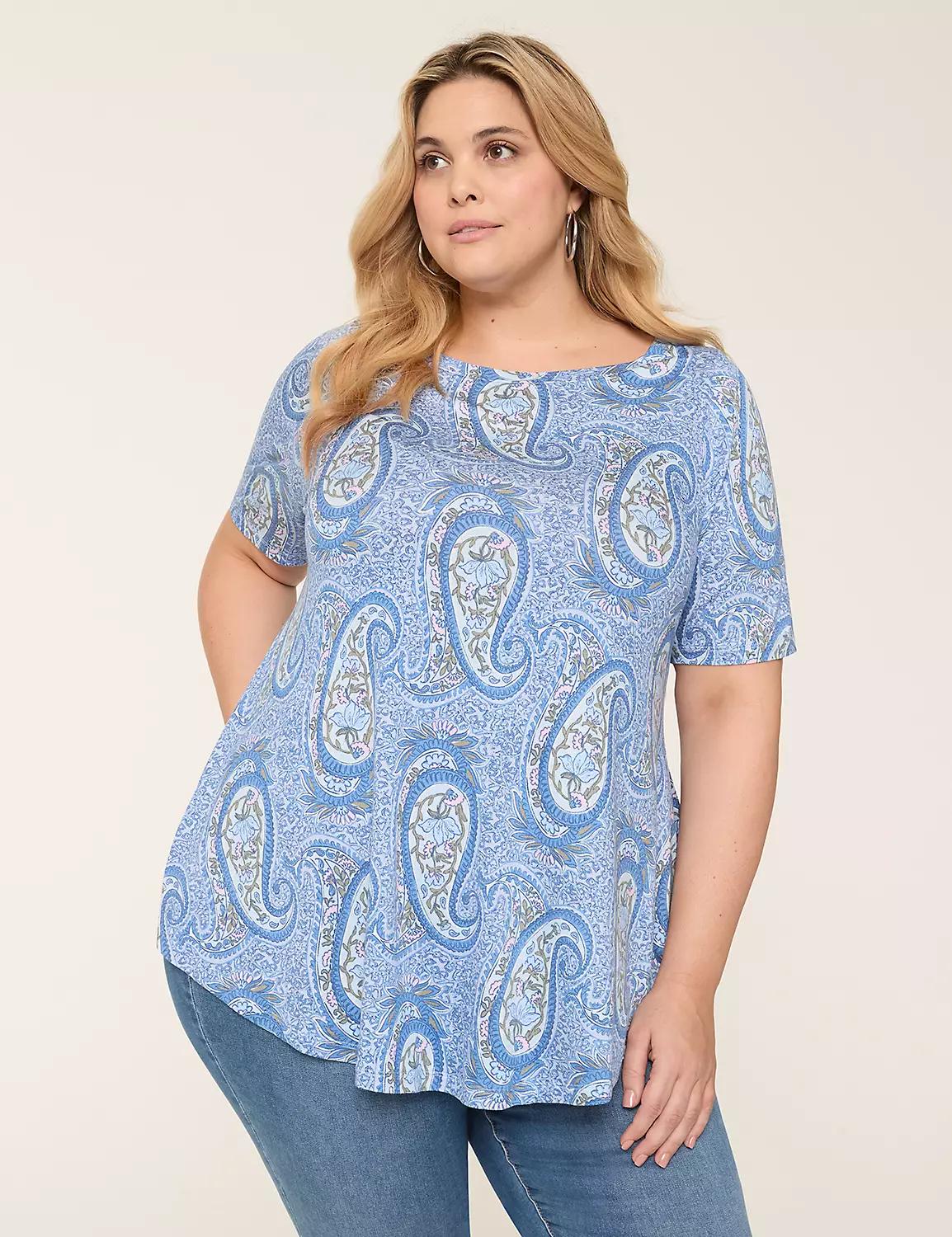 Max Swing Perfect Sleeve Boatneck Tee Product Image