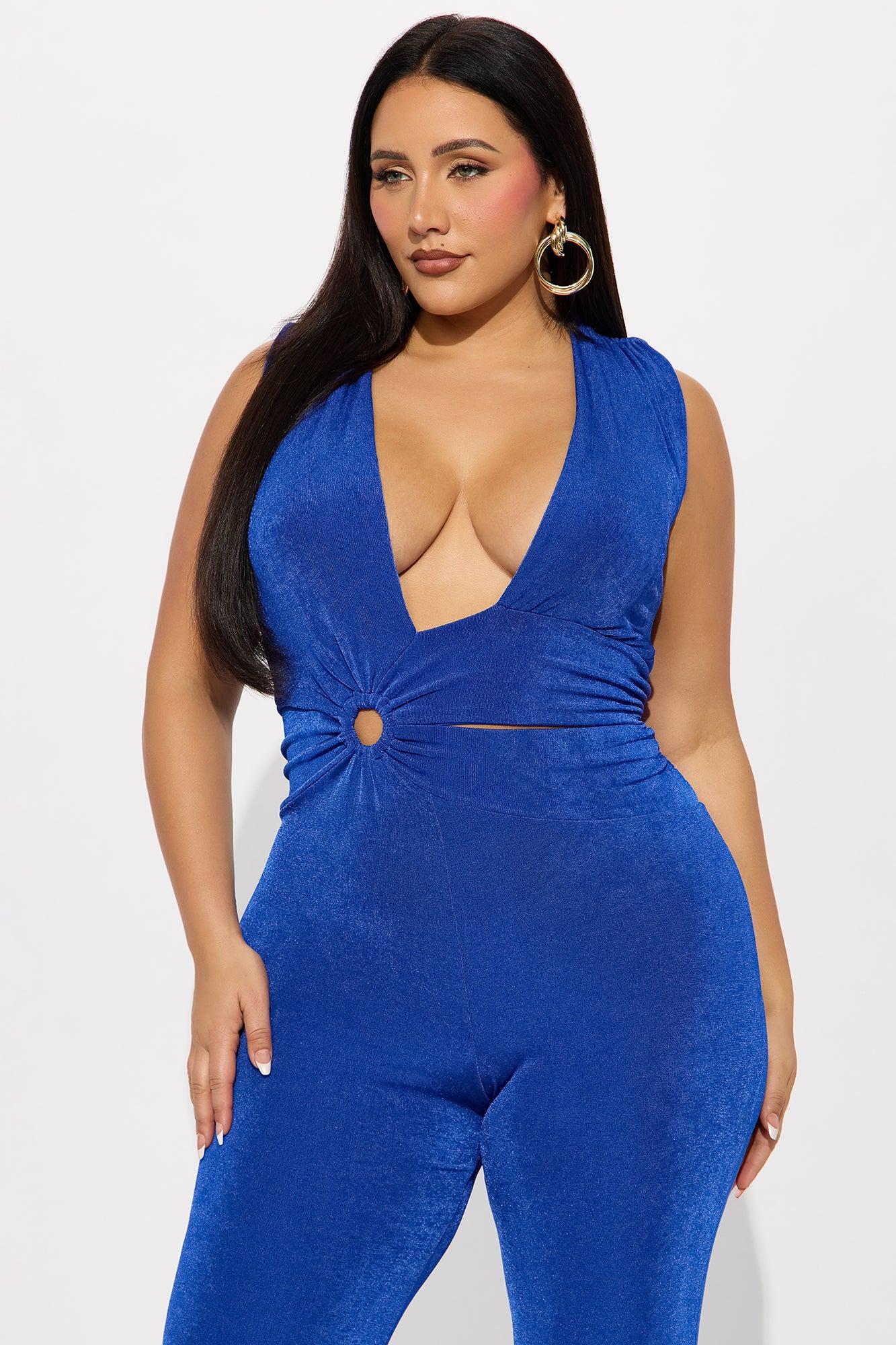 Nevara Slinky Jumpsuit - Royal Product Image