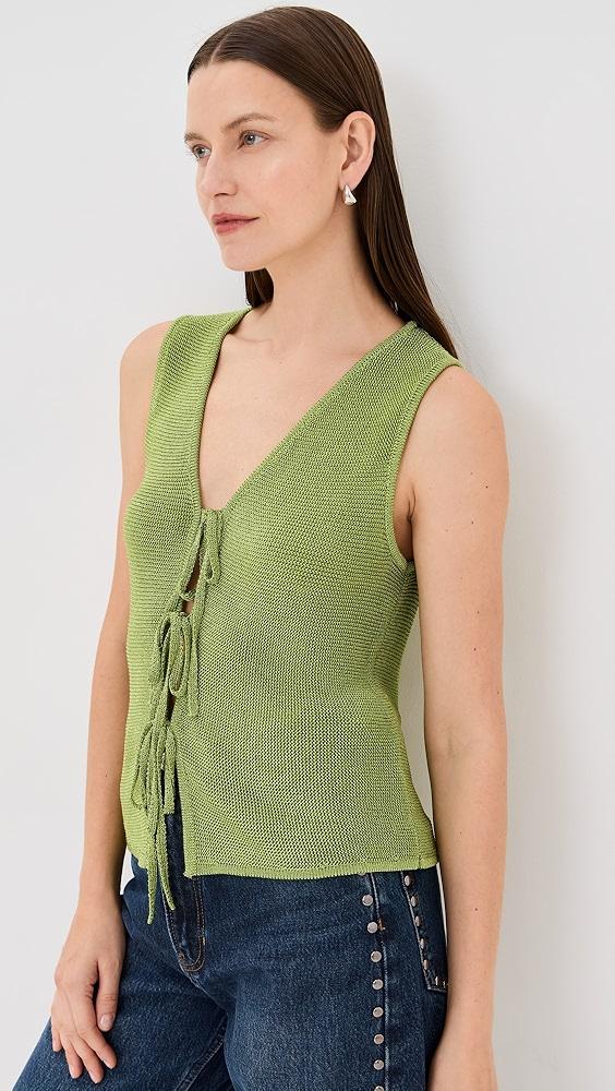 ALIGNE Isla Sparkle Tie Tank | Shopbop Product Image