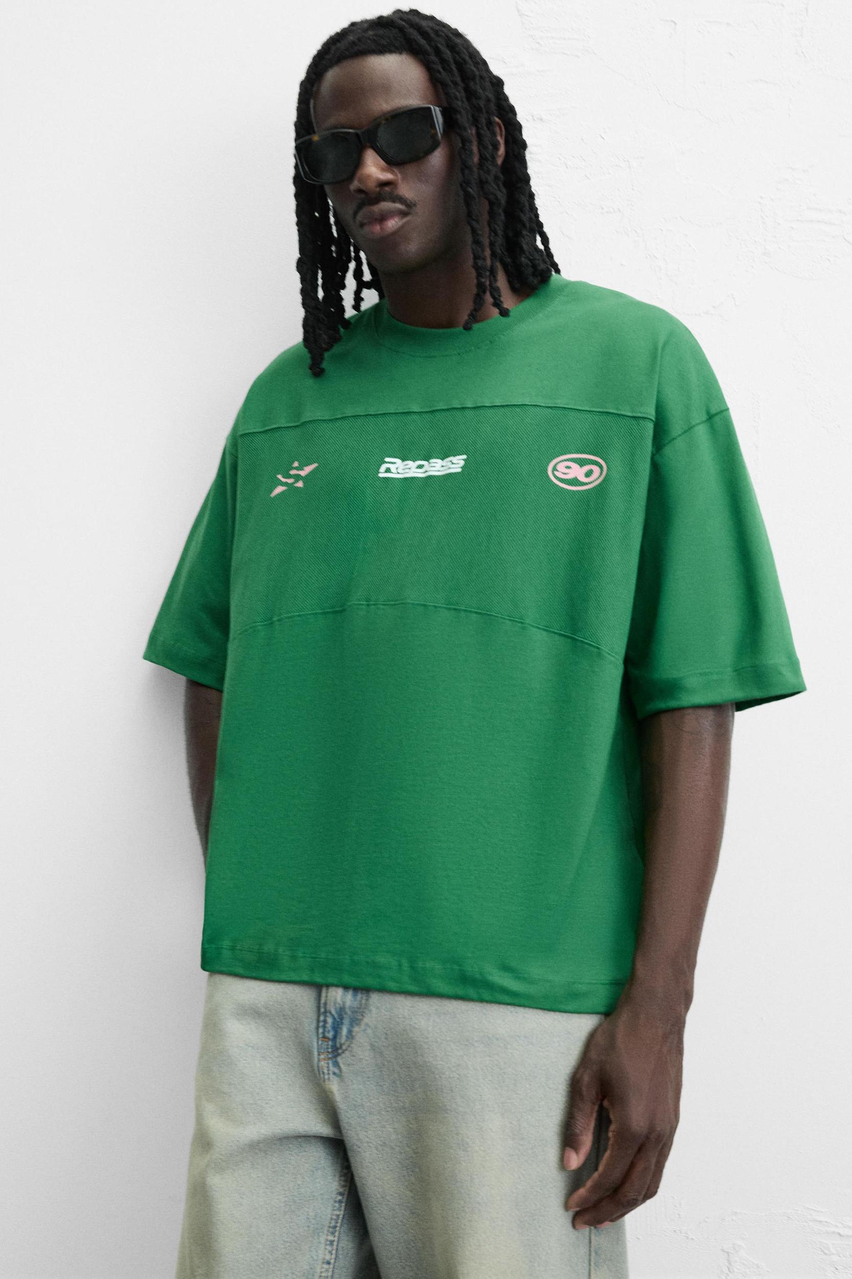 MESH STRIPE T-SHIRT Product Image