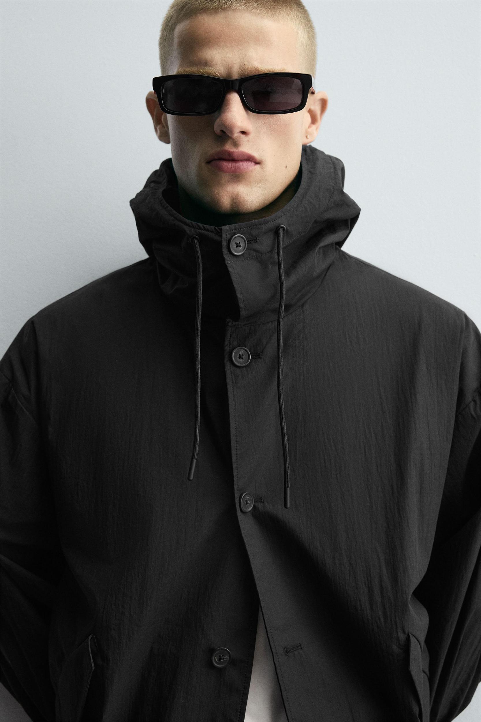HOODED TECHNICAL JACKET Product Image
