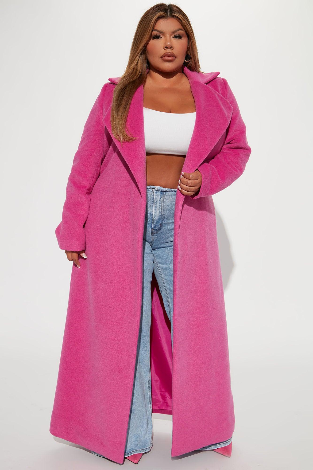 Soho Chic Coat - Pink Product Image