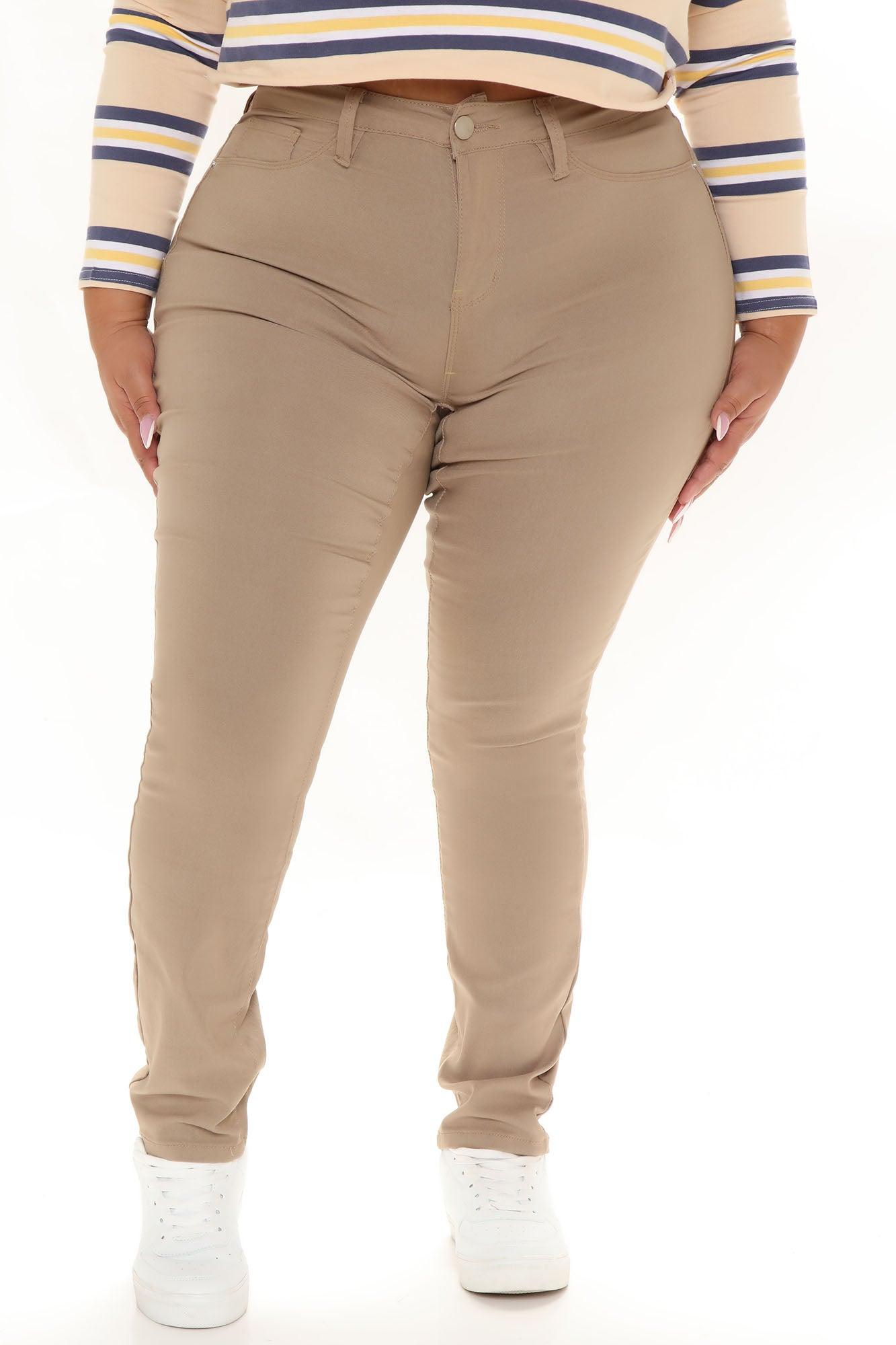 Hyperstretch Skinny Pants - Tan Product Image