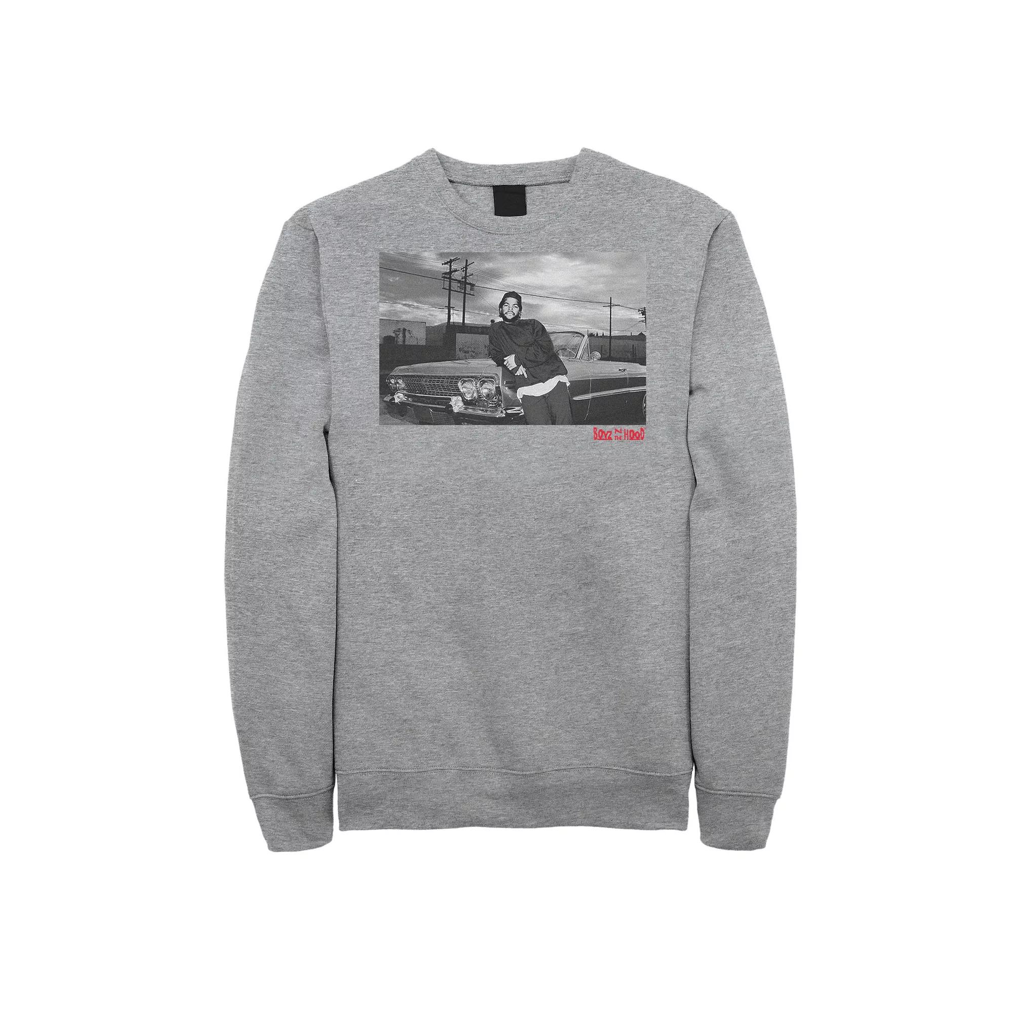 Big & Tall Boyz N The Hood Doughboy Leaning On Impala Fleece Sweatshirt, Men's,  Product Image