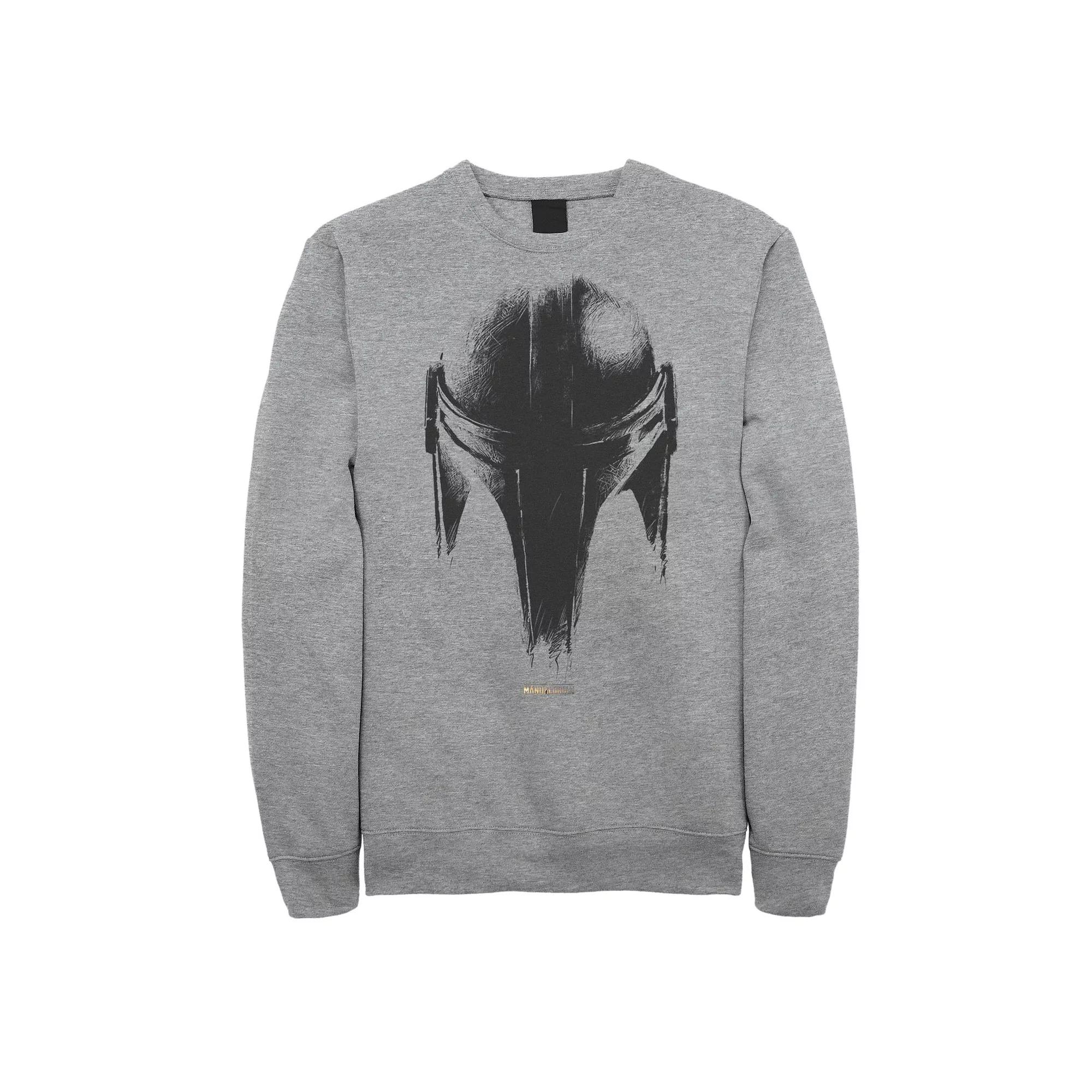 Big & Tall Star Wars The Mandalorian Metallic Helmet Sweatshirt, Men's,  Product Image