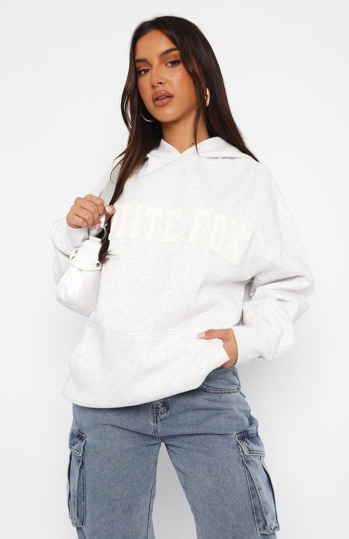 Shout It Out Oversized Hoodie Grey Marle Product Image