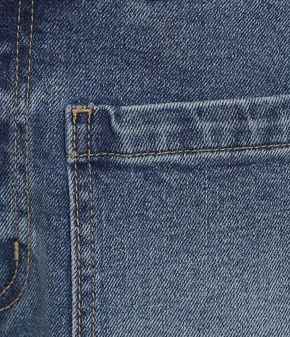 A Loves A Denim Mid Rise Patch Front Pocket Shorts Product Image