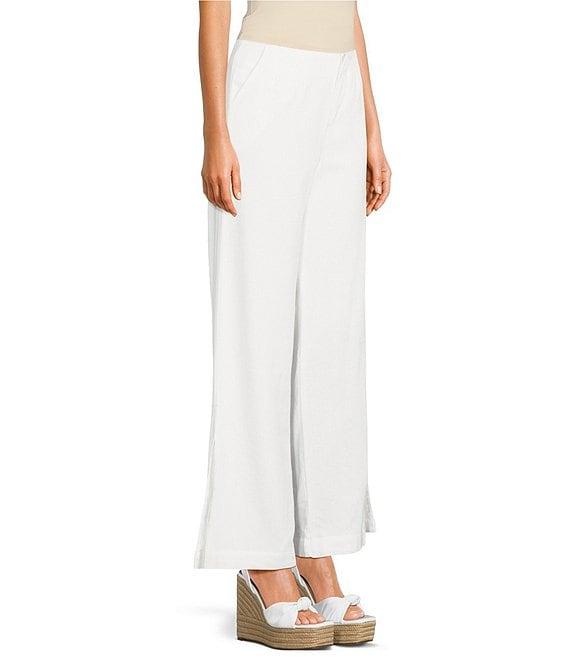 GB High Waisted Wide Leg Linen Pants Product Image