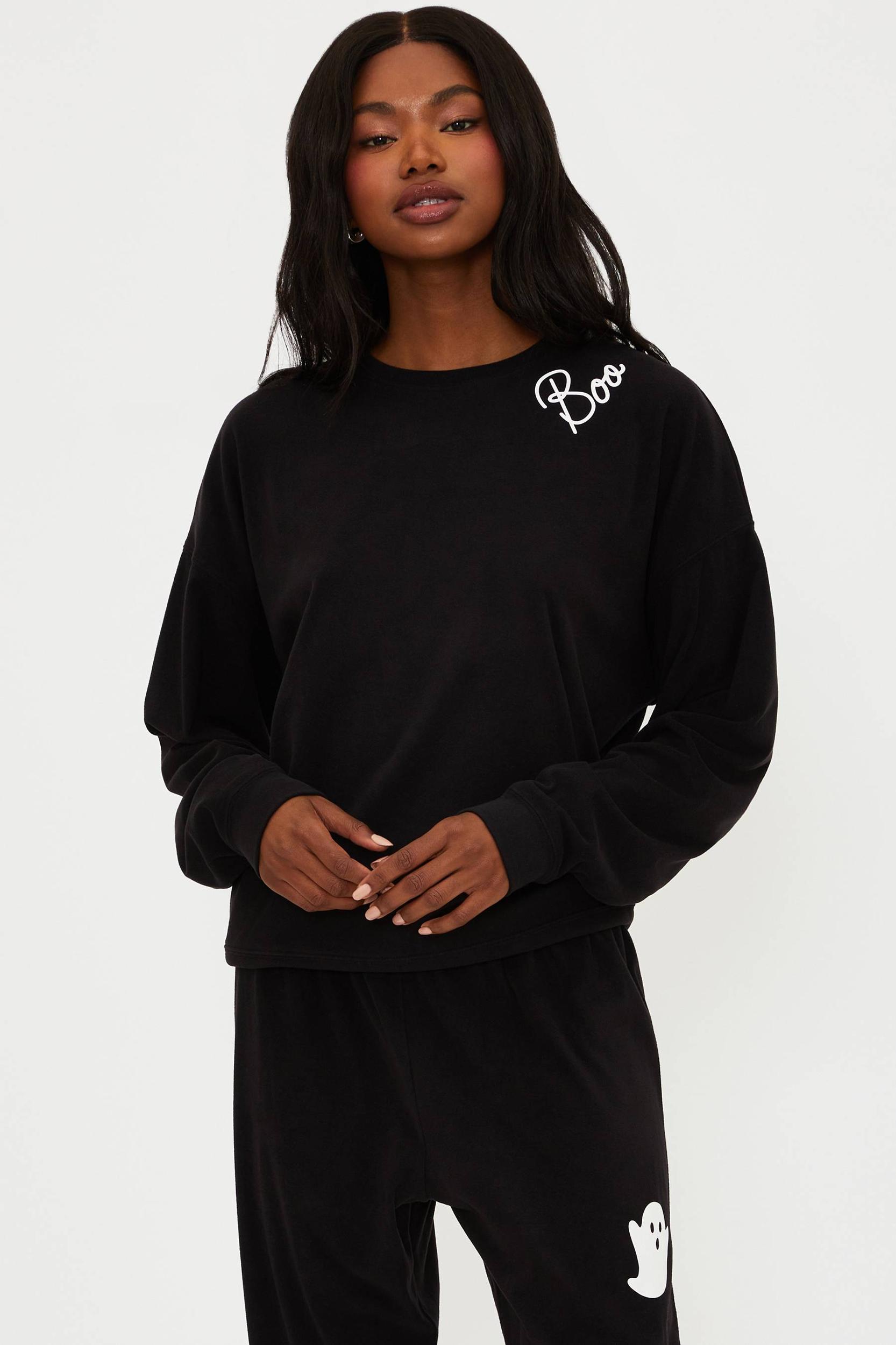 Devyn Sweatshirt Boo Black Product Image