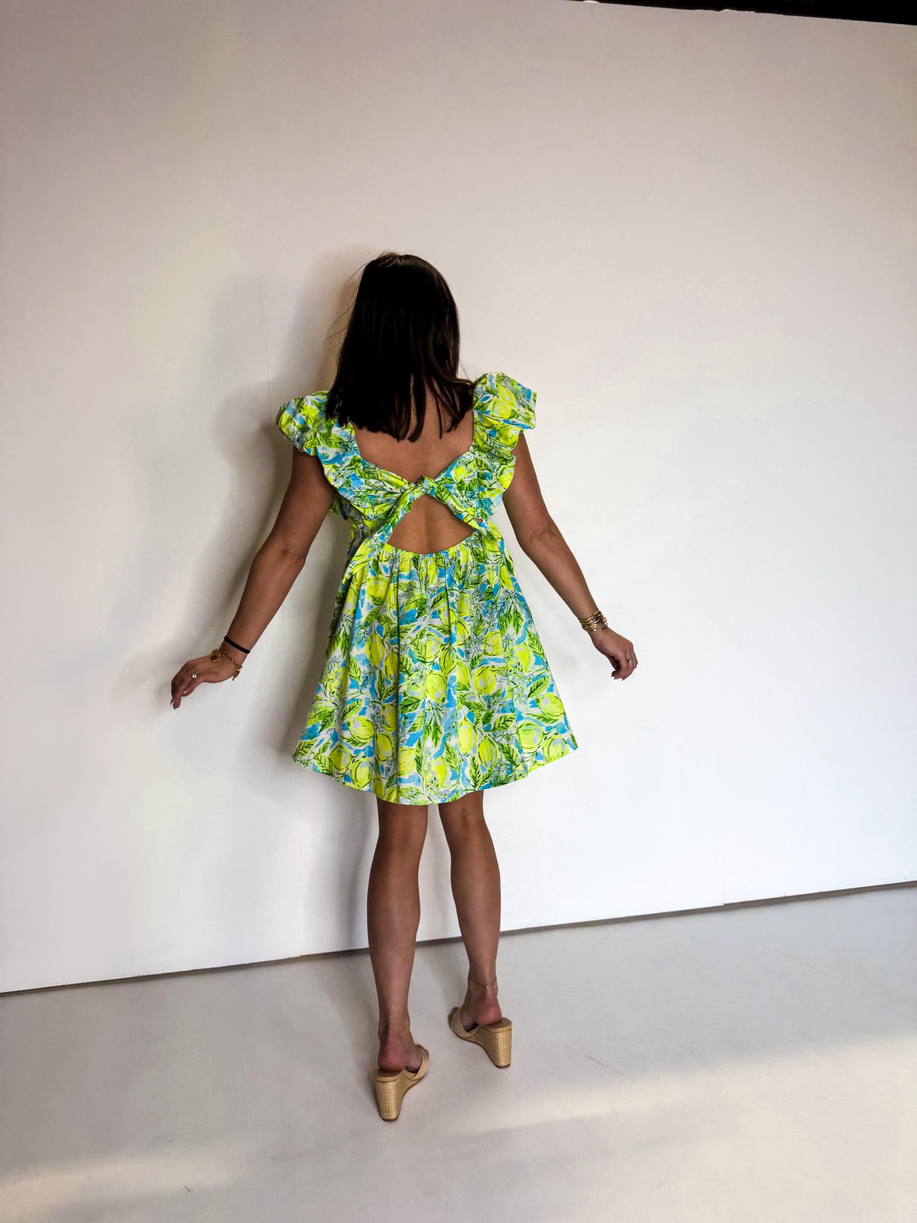 Citrus Splash Mini Dress Product Image