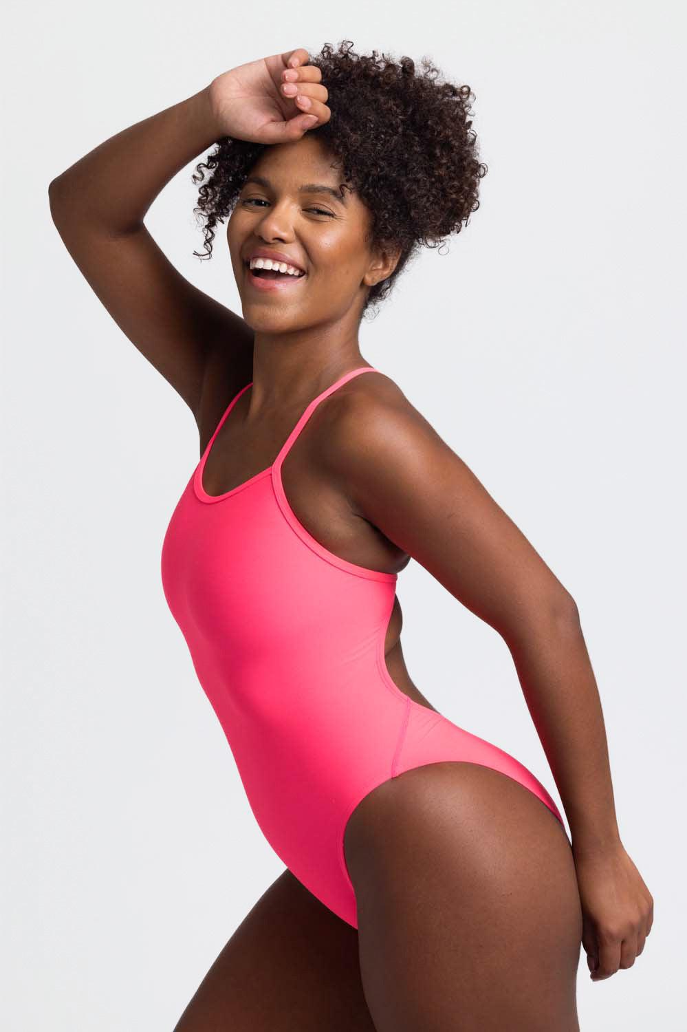 Chevy One Piece Swimsuit - Hot Pink Female Product Image