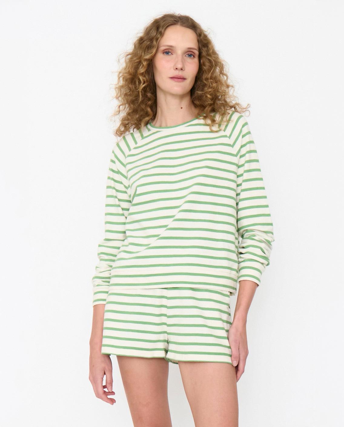 The Eco Cotton Franny - Cream/Avocado Female Product Image