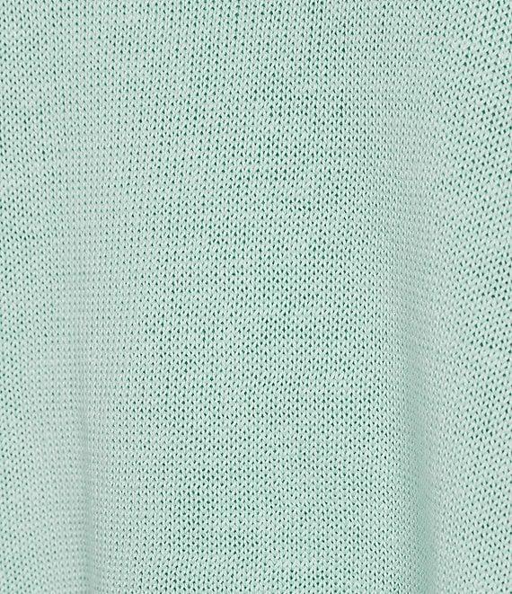 Eileen Fisher Organic Linen Cotton Cord Crew Neck Long Sleeve Top Product Image