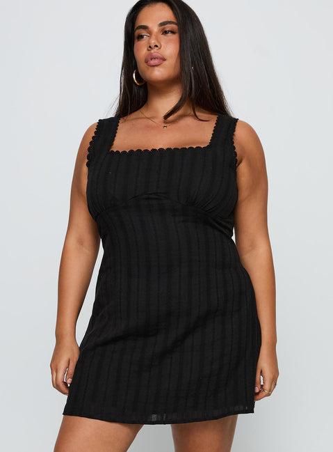 Dasha Mini Dress Black Curve Product Image