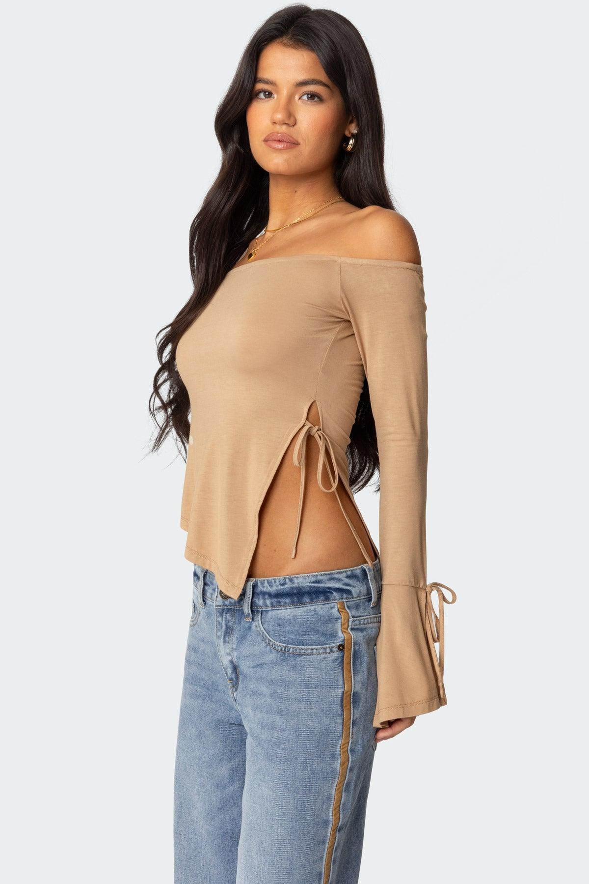 Jeni Asymmetric Off Shoulder Top Product Image