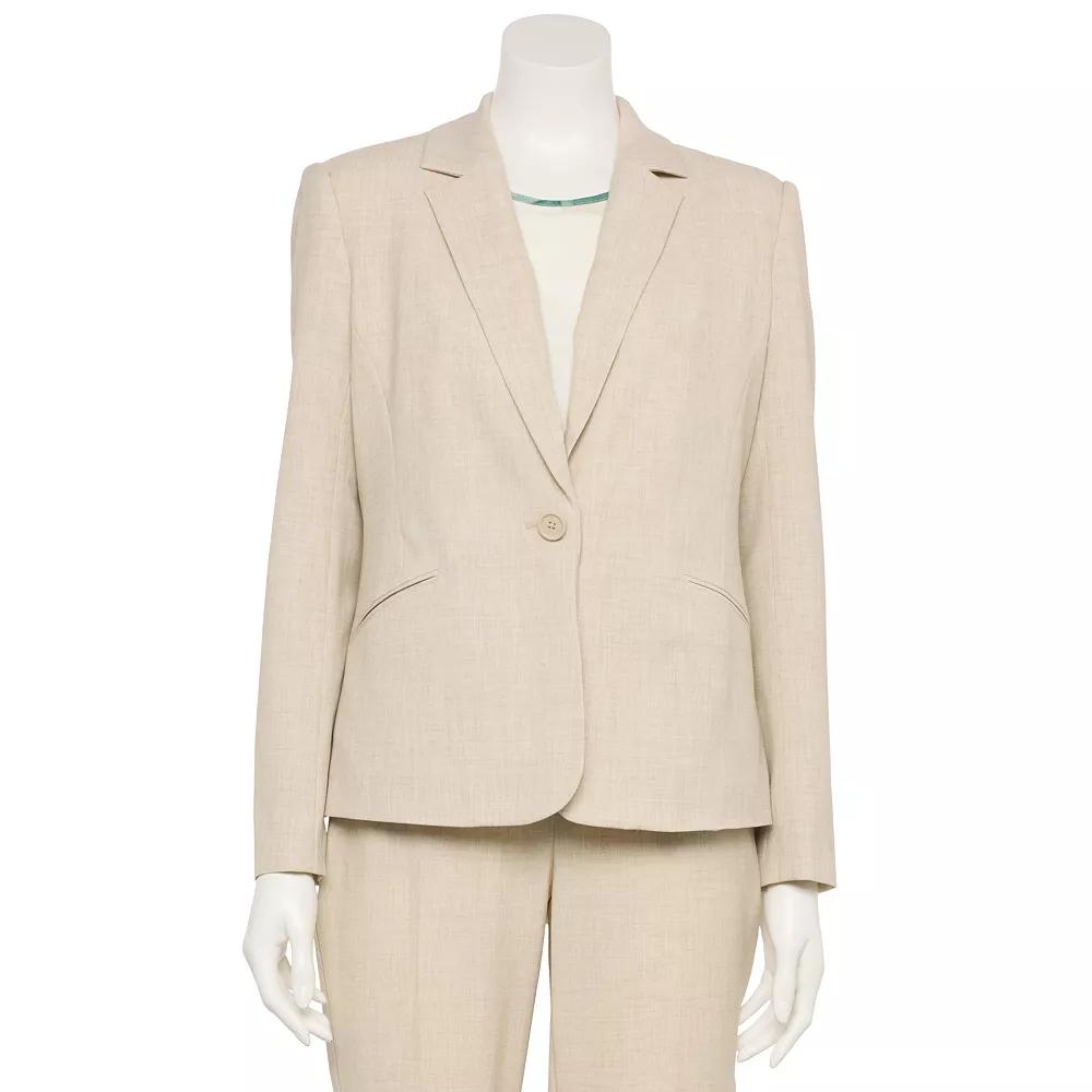 Women's Nine West Adaptive Classic Single Button Blazer, Size: Large, Australian Wood Product Image