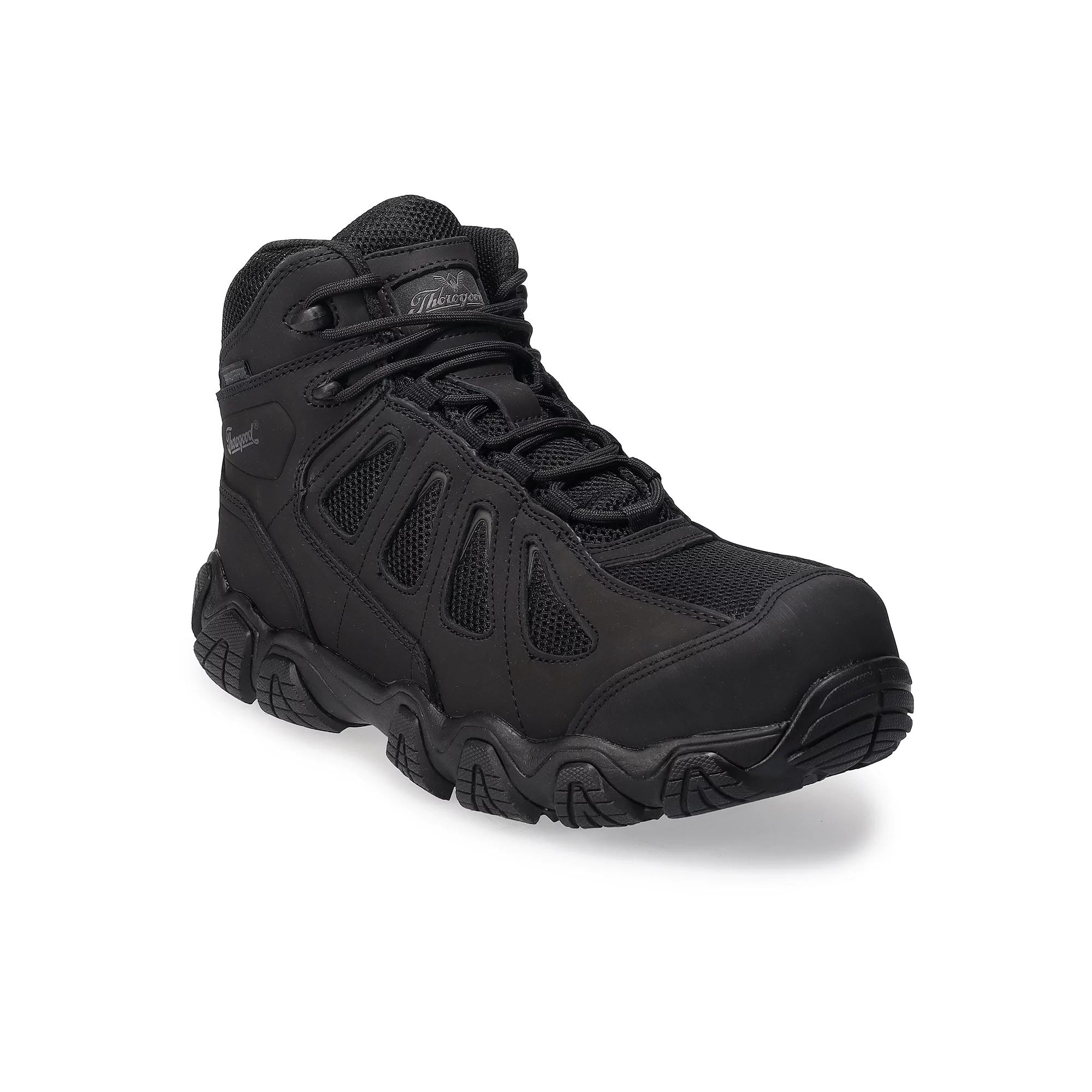 Thorogood Crosstrex Mid Men's Waterproof Composite-Toe Work Boots, Size: 11.5 Wide, Black Product Image