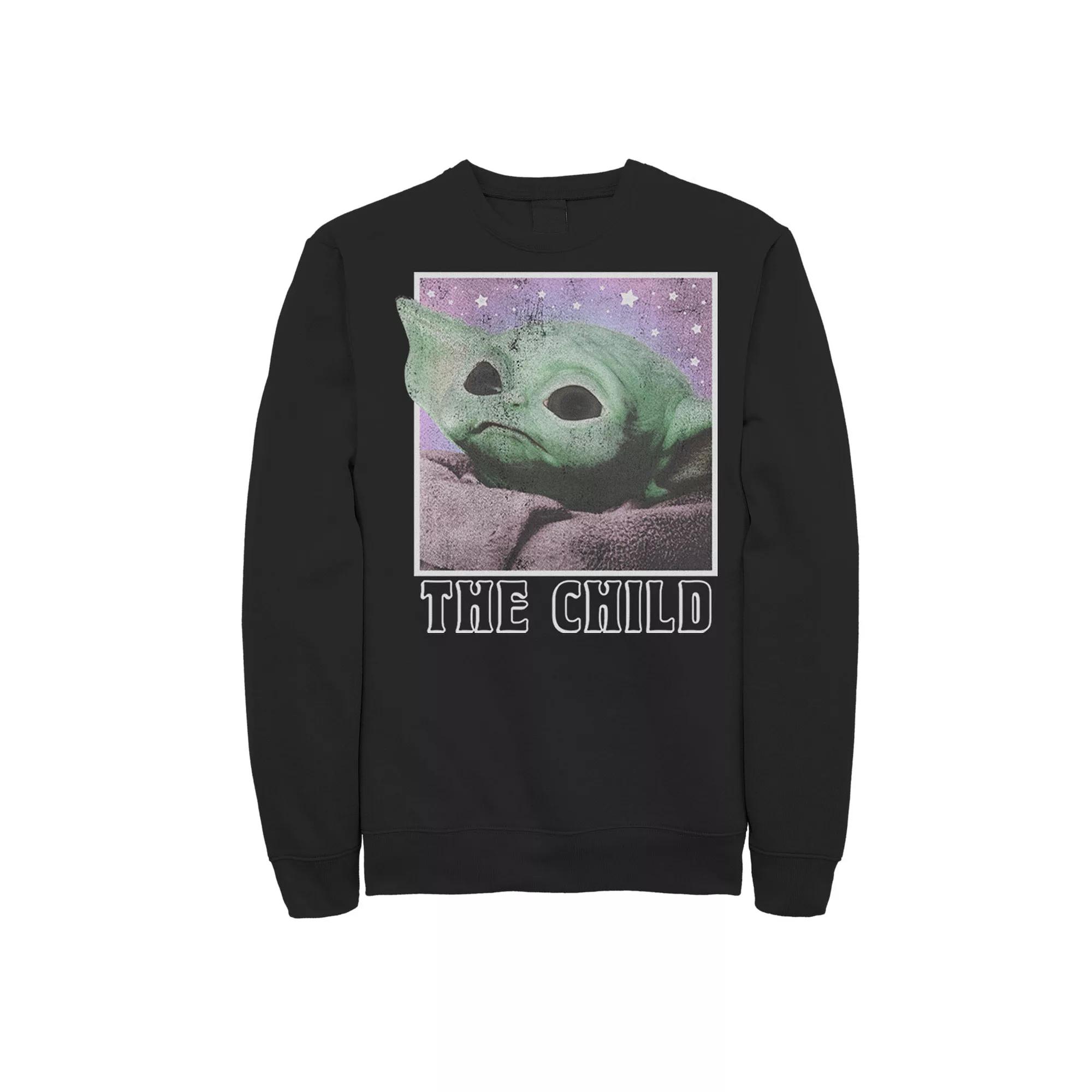 Men's Star Wars The Mandalorian The Child Galaxy Star Gaze Sweatshirt,  Product Image