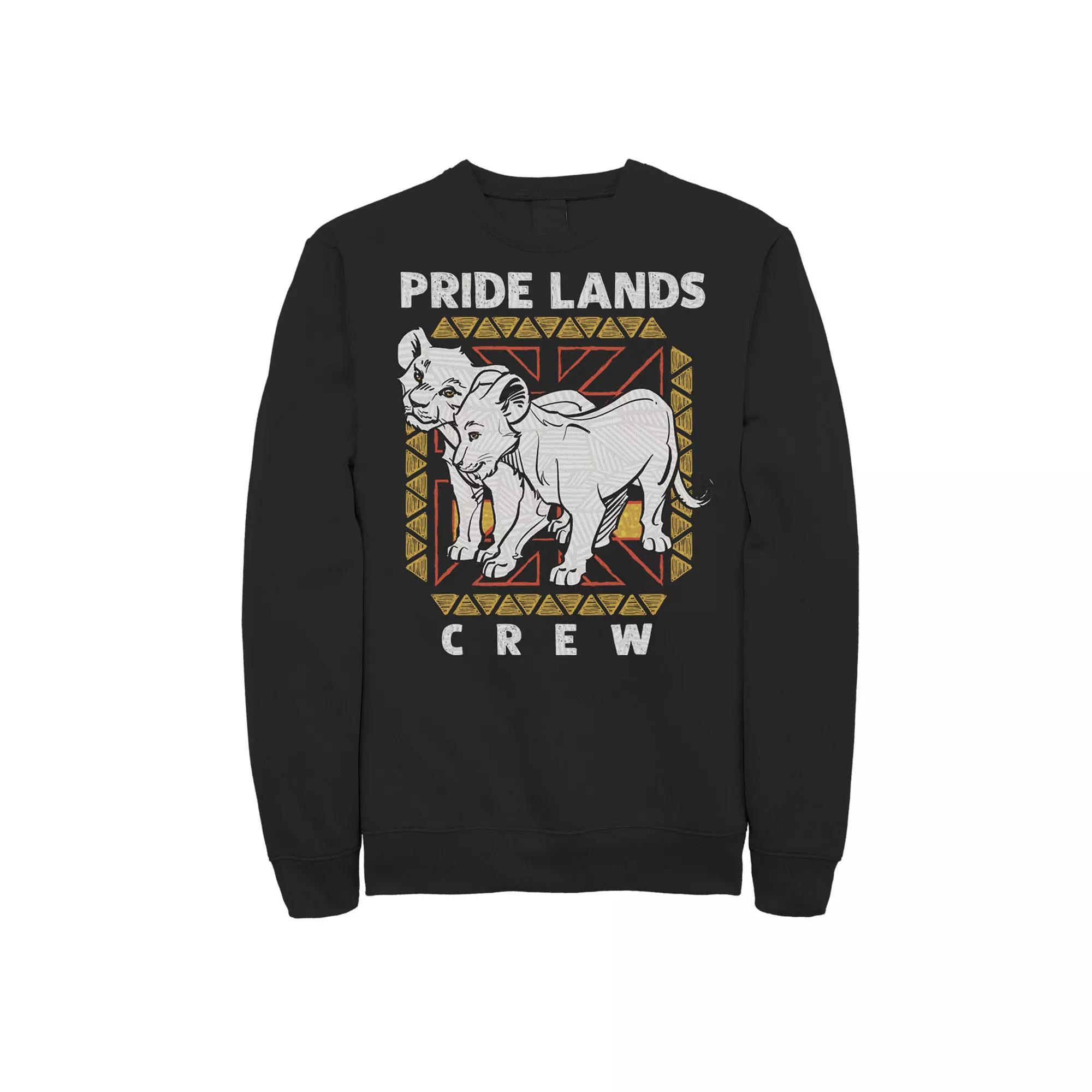 Disney's The Lion King Live Action Simba Nala Men's Pride Lands Crew Sweatshirt,  Product Image